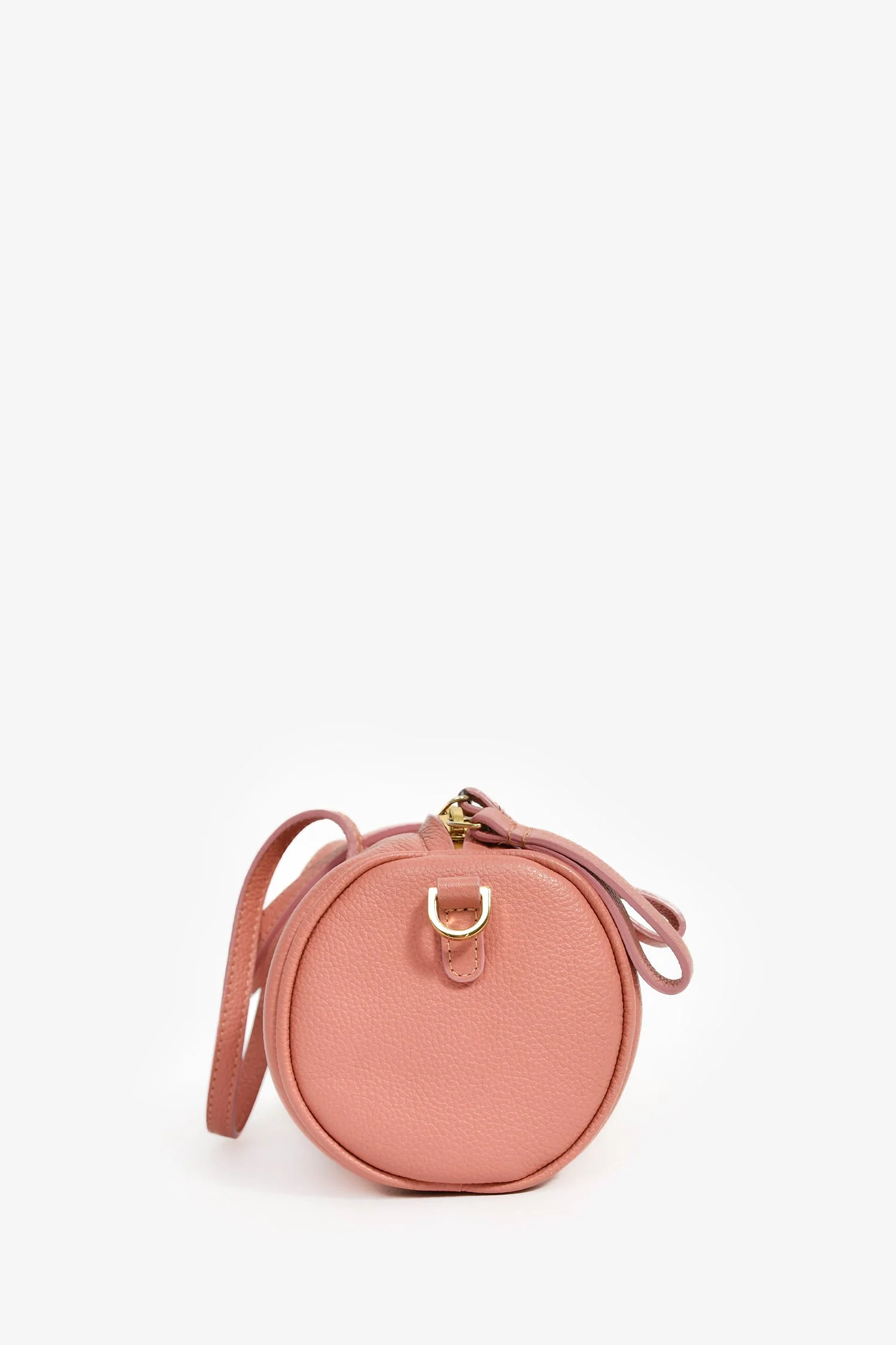 Mansur Gavriel 2012 Blush Pebble Leather Mini Mini Duffle Crossbody Bag - Image 3