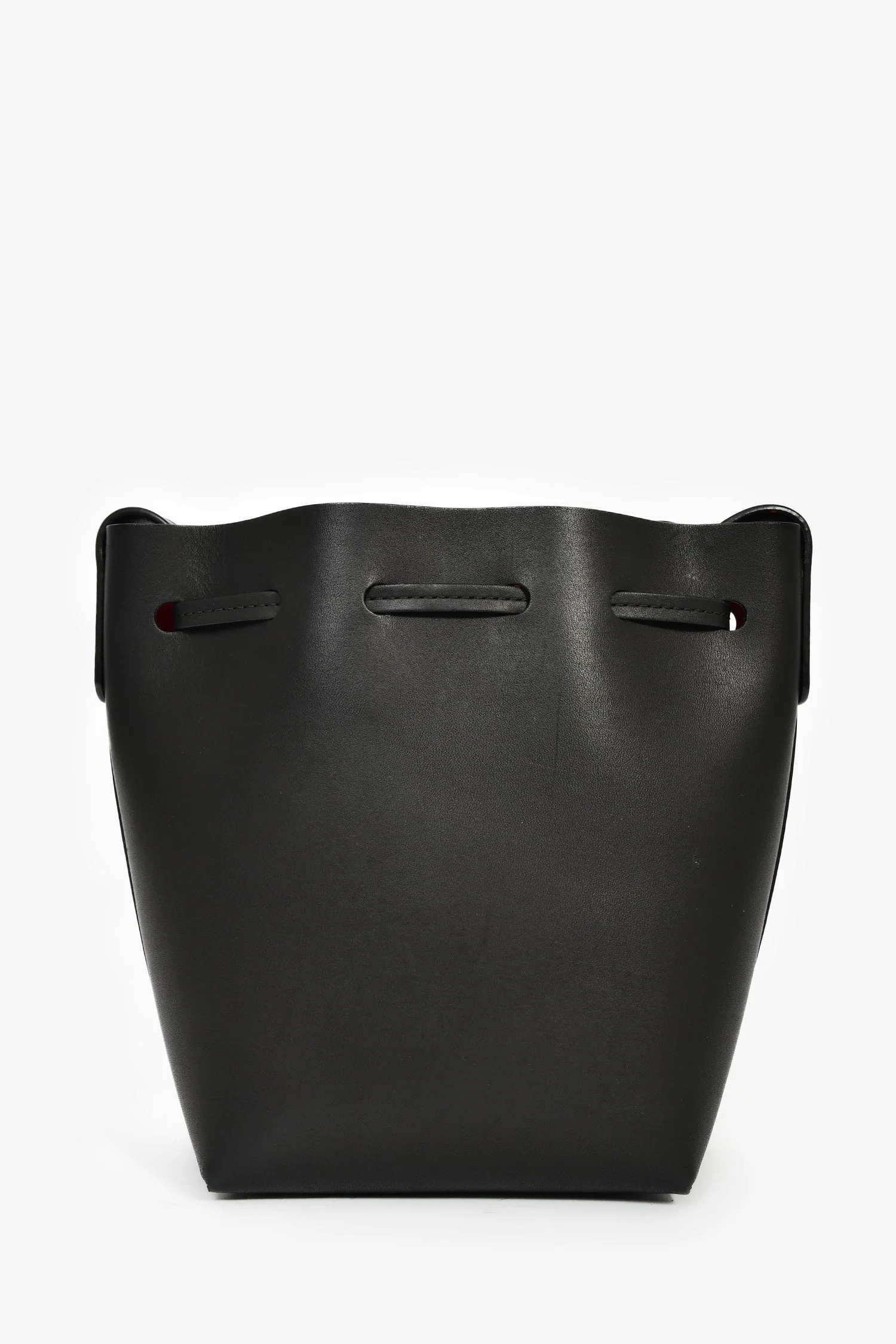 Mansur Gavriel Black Leather Mini Bucket Bag - Image 2