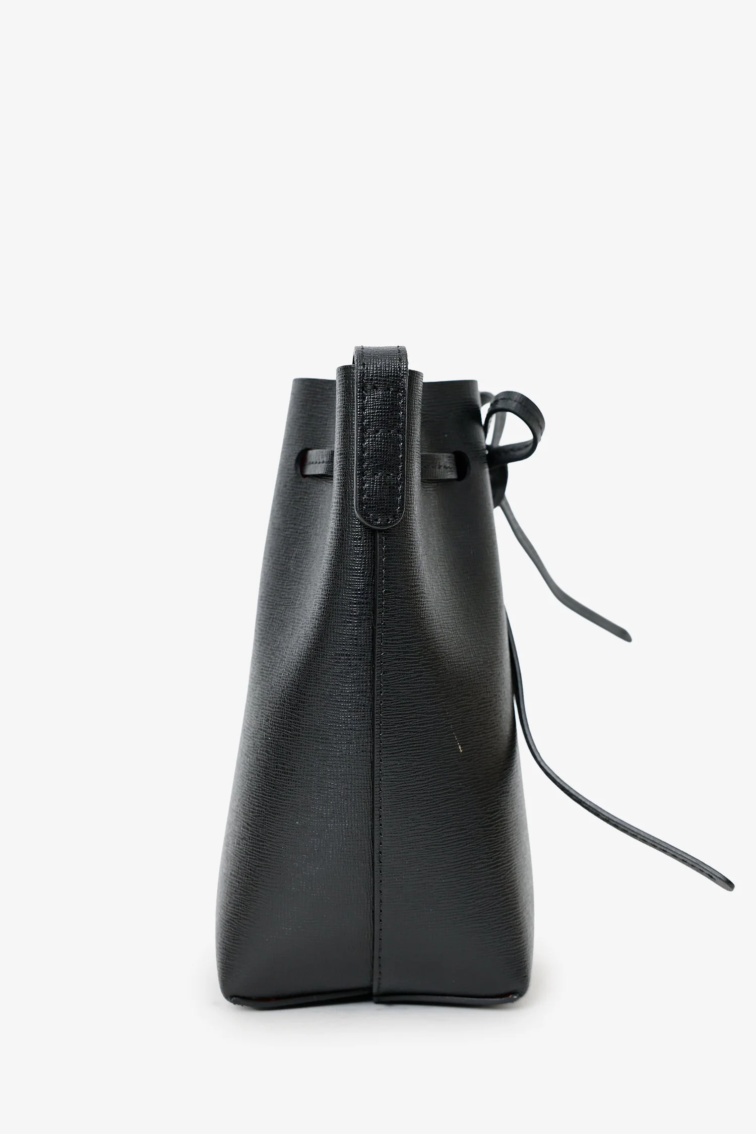 Mansur Gavriel Black Leather Mini Bucket Bag - Image 2