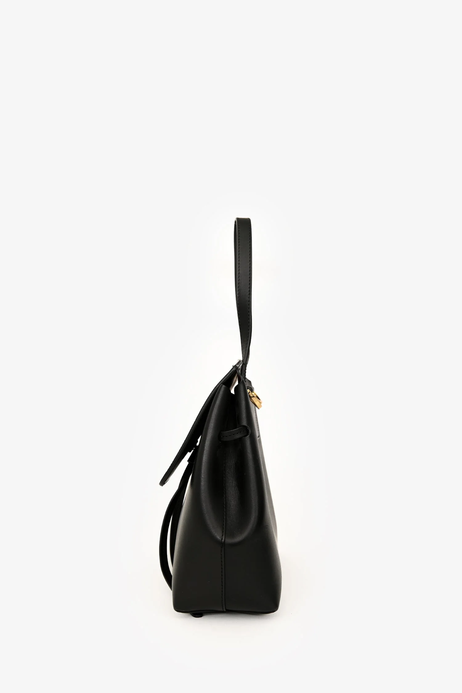 Mansur Gavriel Black Leather Shoulder Bag - Image 4