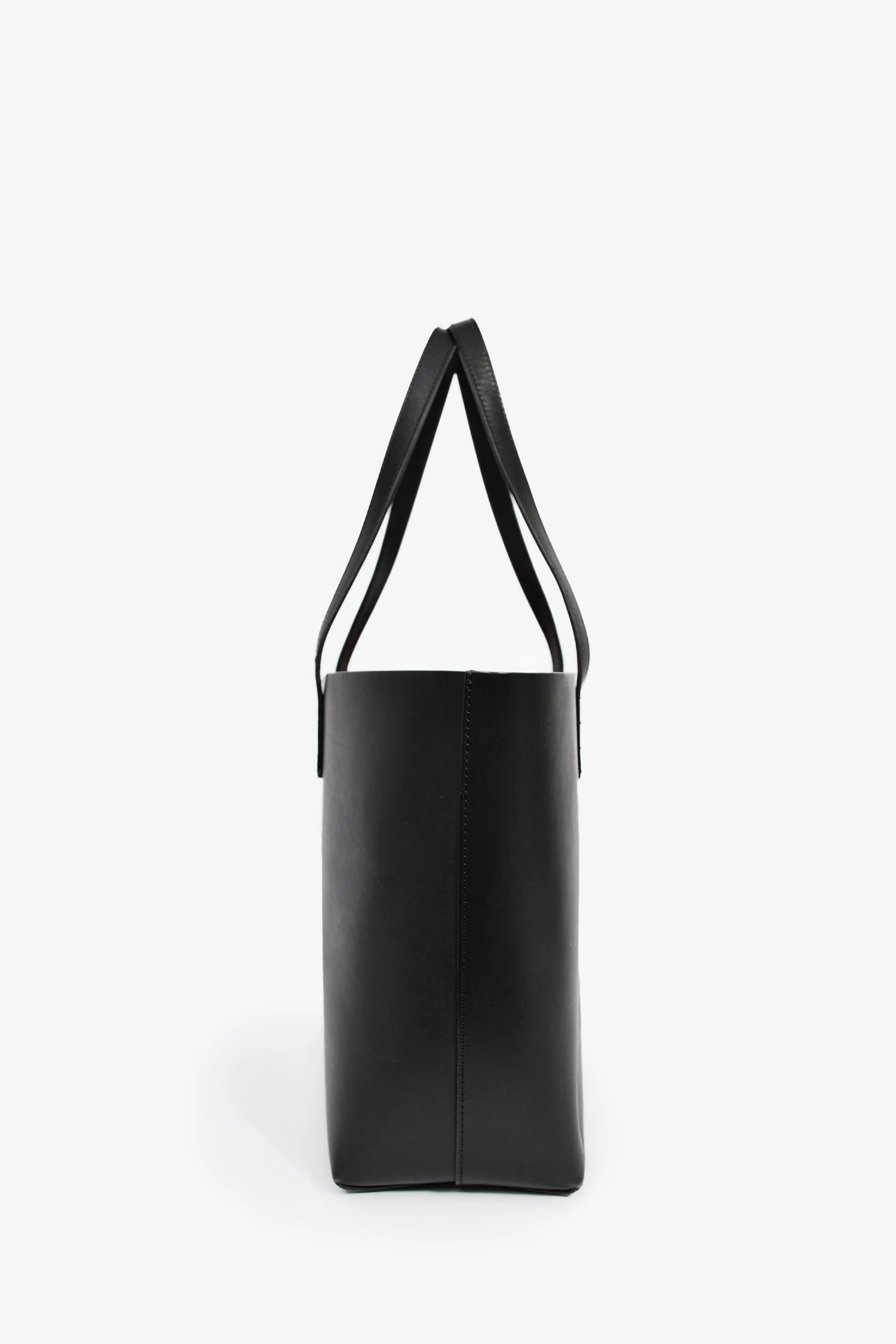 Mansur Gavriel Black/Red Leather Tote Bag - Image 3