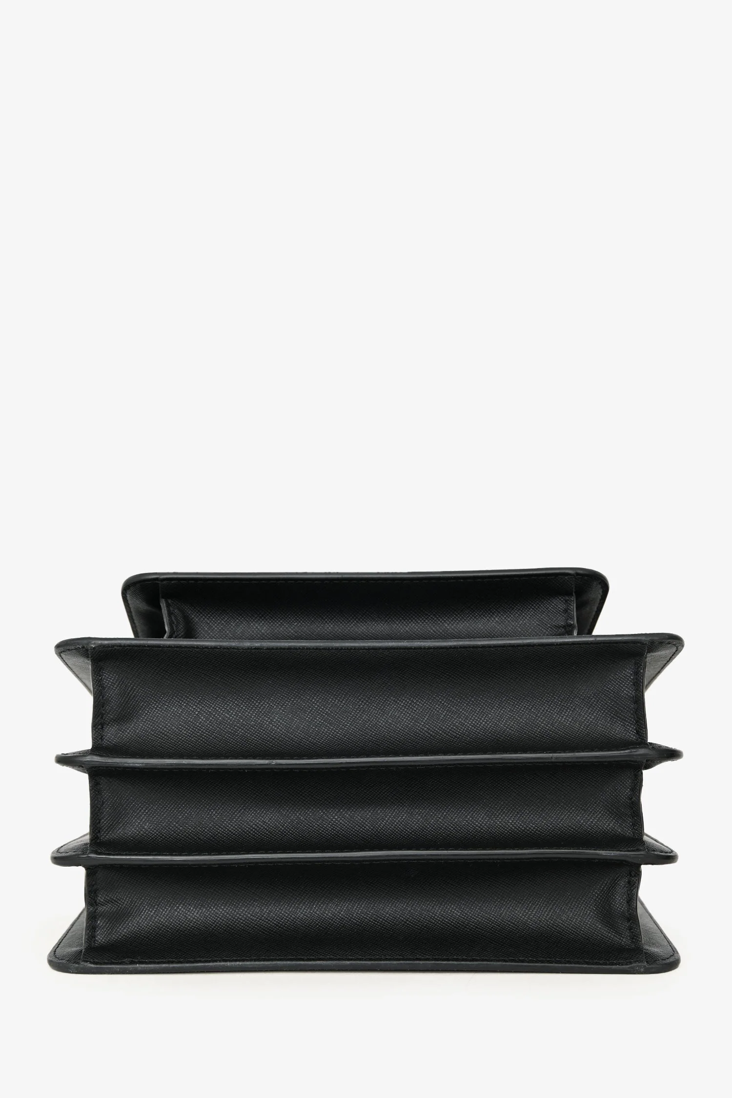 Marni Black Saffiano Leather Medium Trunk Crossbody Bag - Image 5