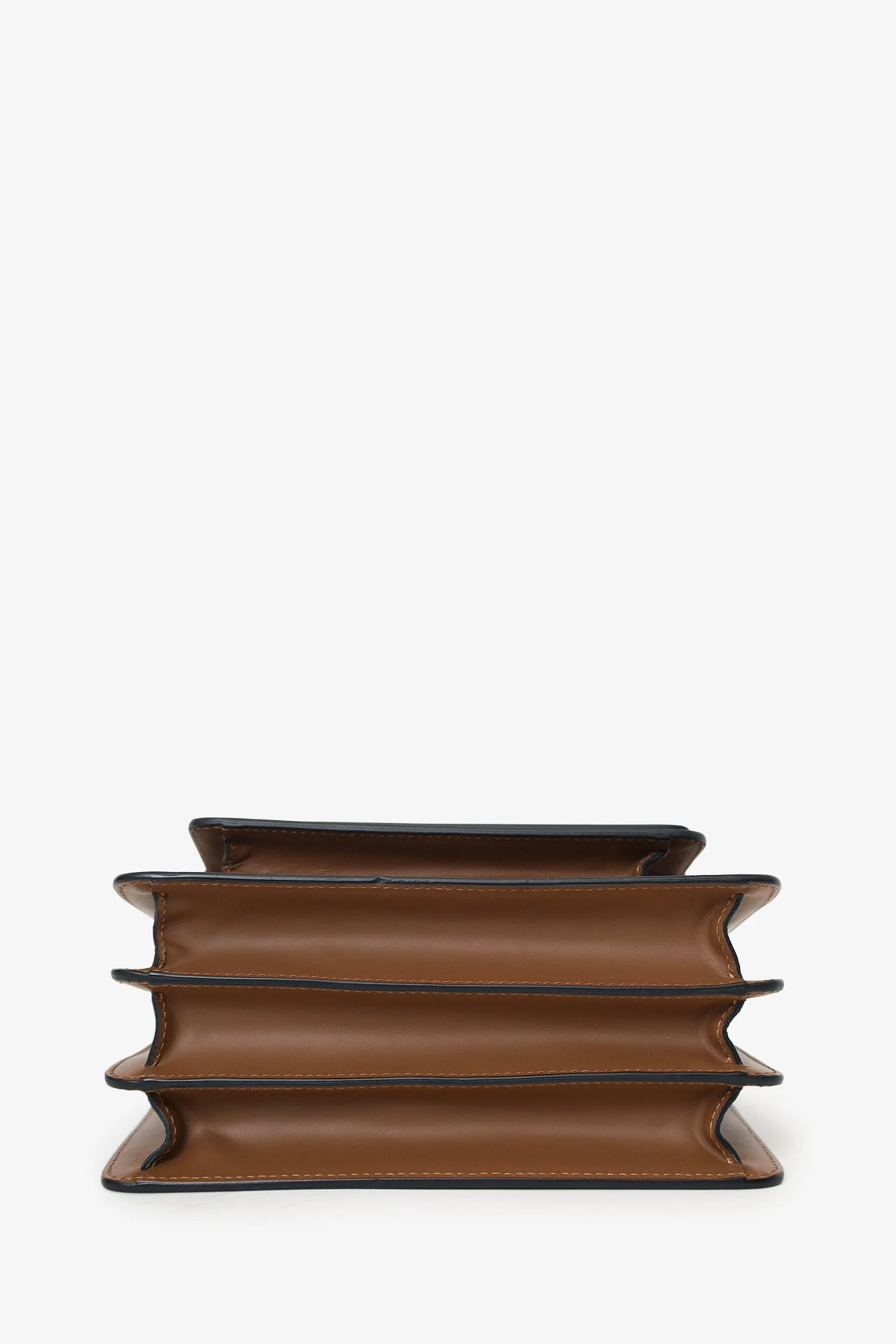 Marni Brown Leather Medium Trunk Shoulder Bag - Image 5