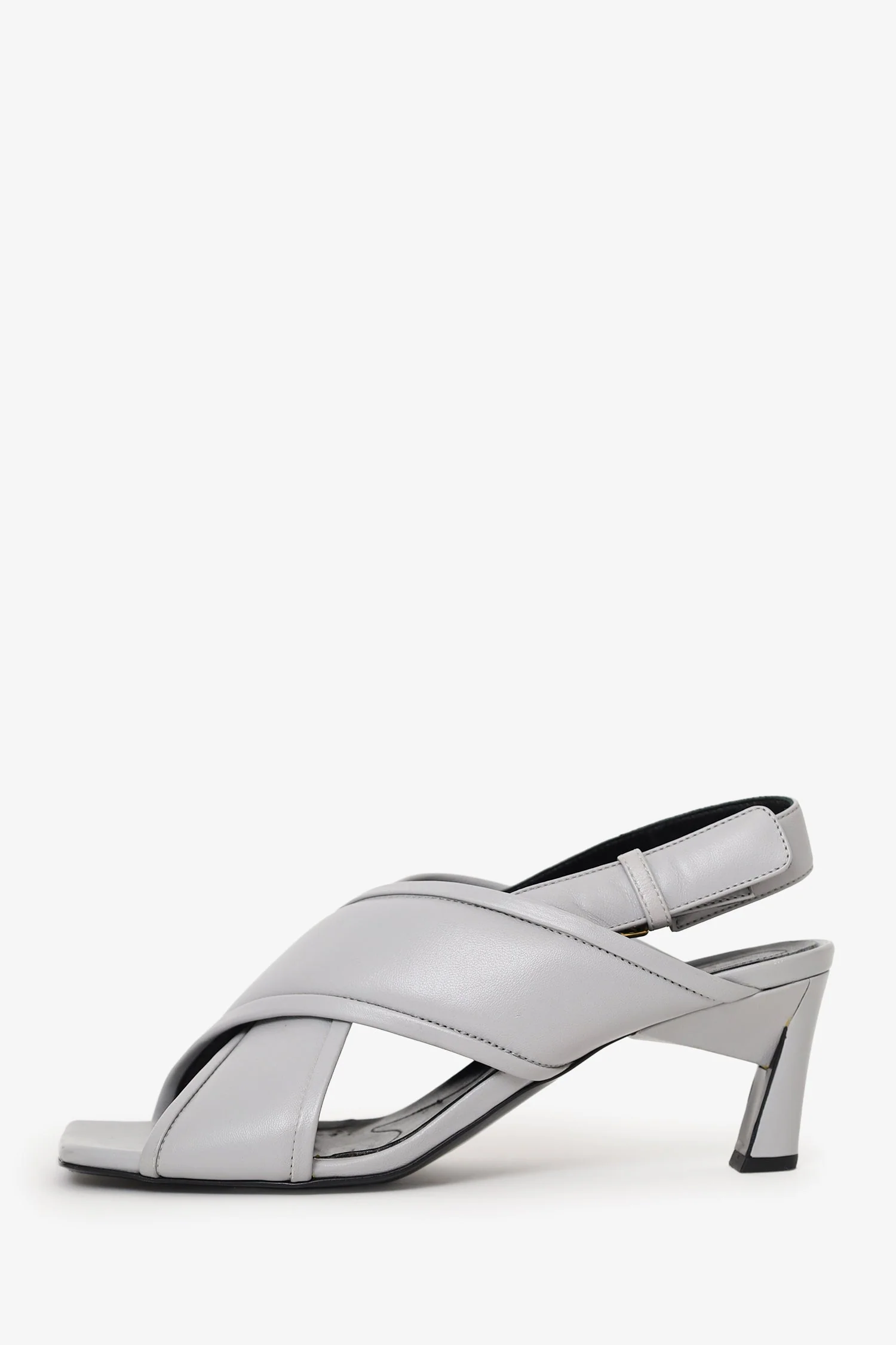 Marni Grey Open Toe Heels Size 41 - Image 4