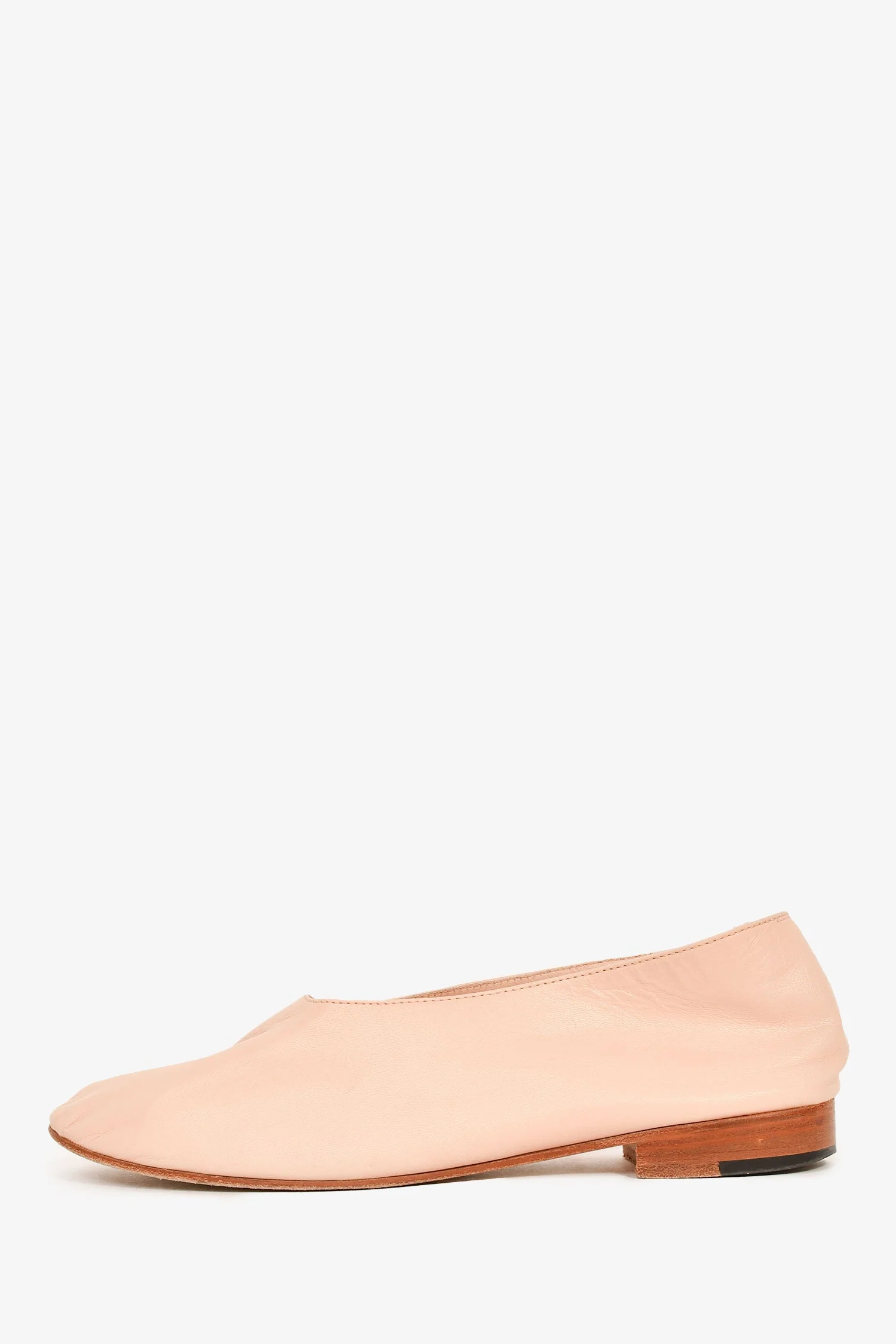 Martianiano Nude Leather Ballet Flats Size 38.5 - Image 5