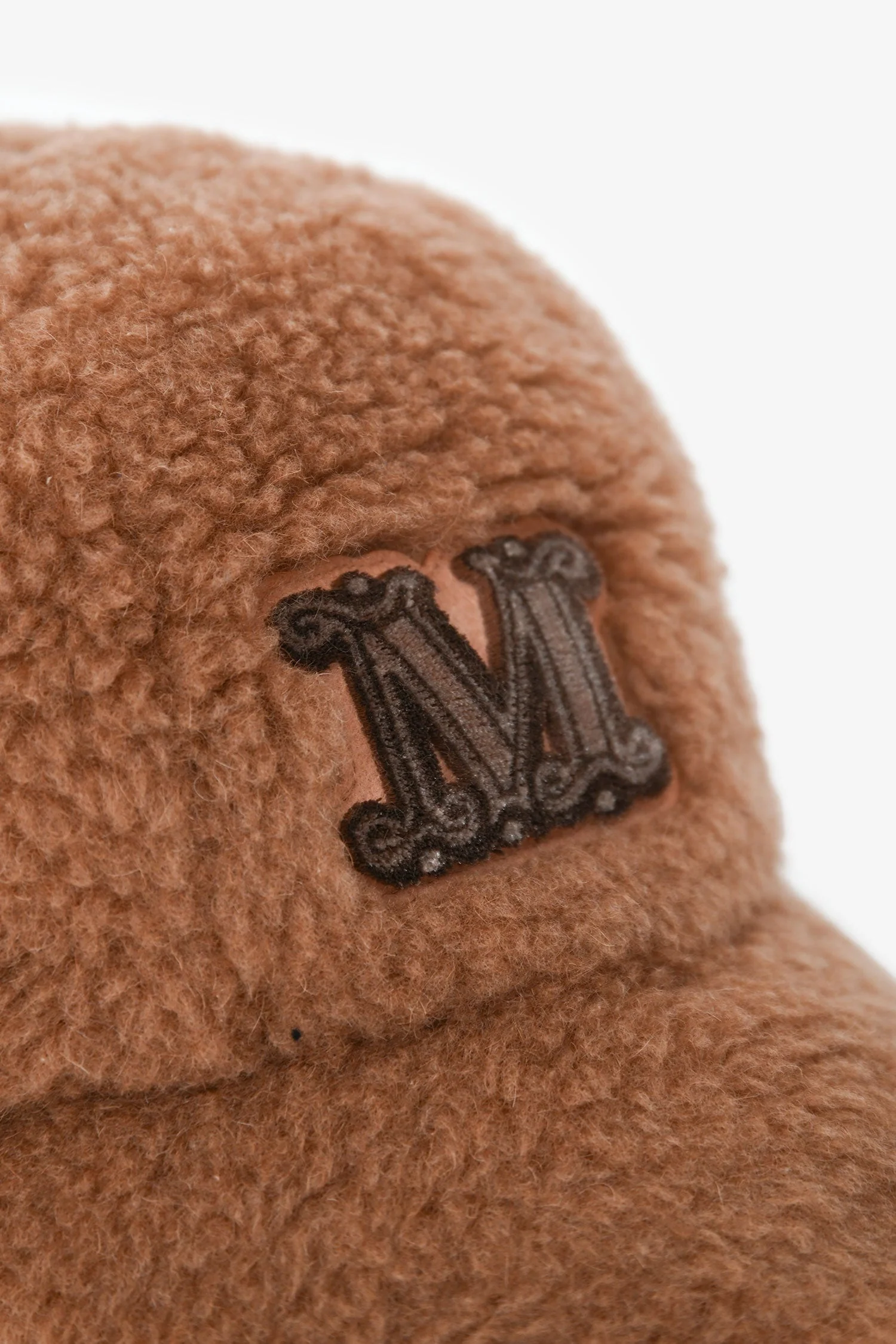 Max Mara Brown Teddy Logo Baseball Cap - Image 3