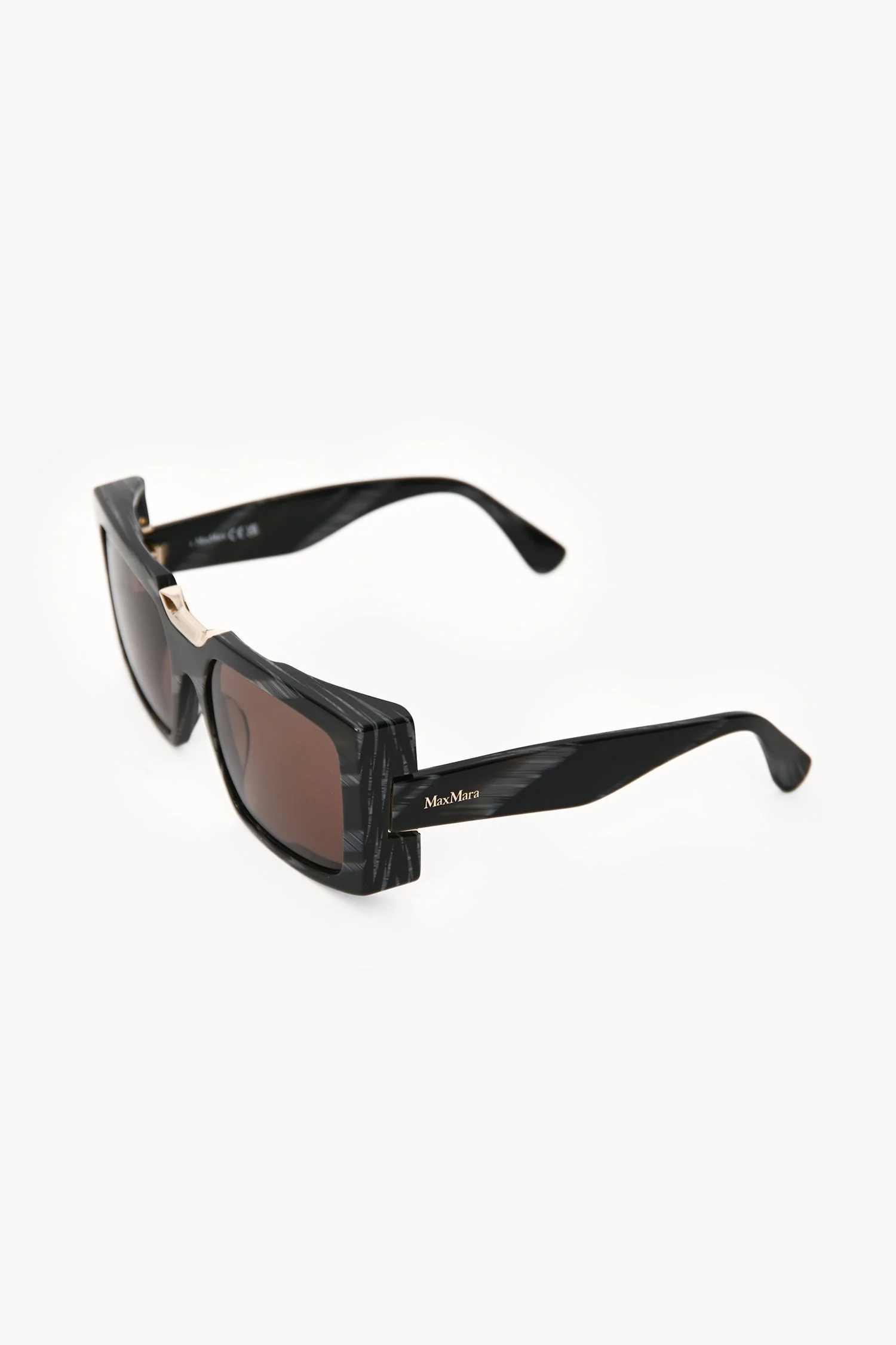 Max Mara Grey/Black Square Sunglasses - Image 2
