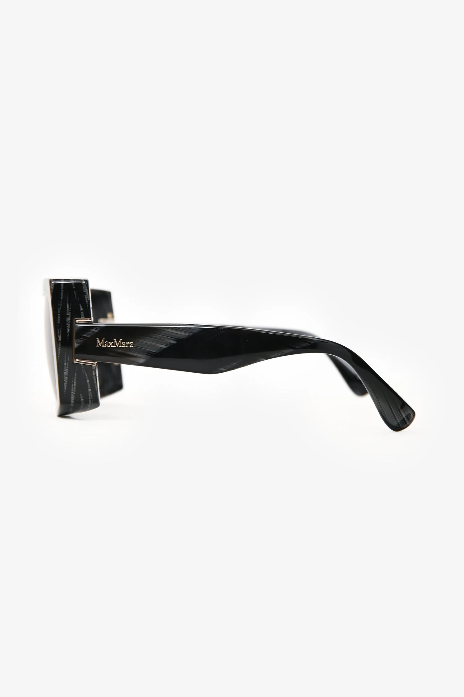 Max Mara Grey/Black Square Sunglasses - Image 3