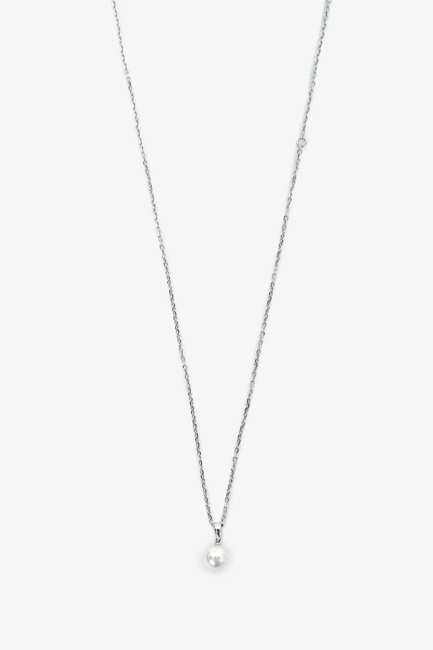 Mikimoto 18K White Gold Pearl Pendant Necklace - Image 2