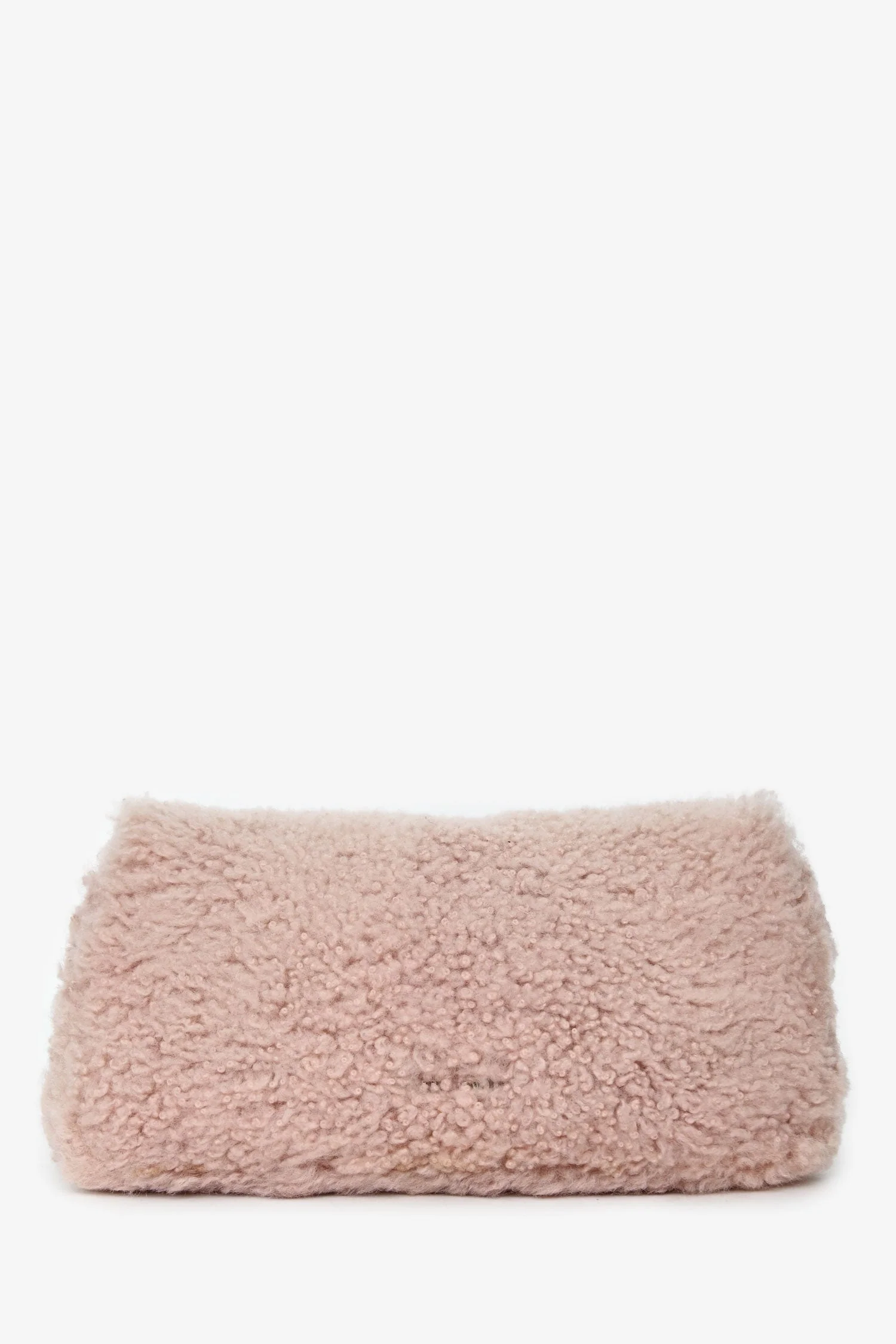 Miu Miu 2018 Pink Shearling 'Montone' Crystal Shoulder Bag - Image 2
