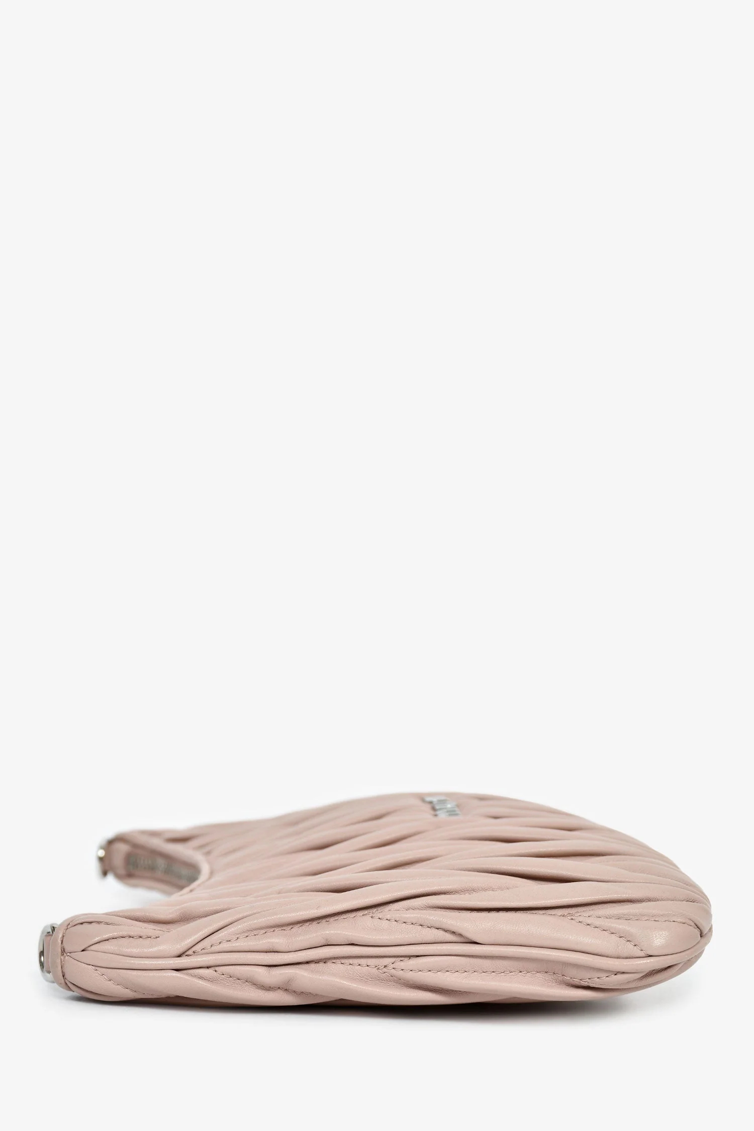 Miu Miu 2021 Pink Leather Matelasse 'Pocket' Crossbody Bag - Image 4