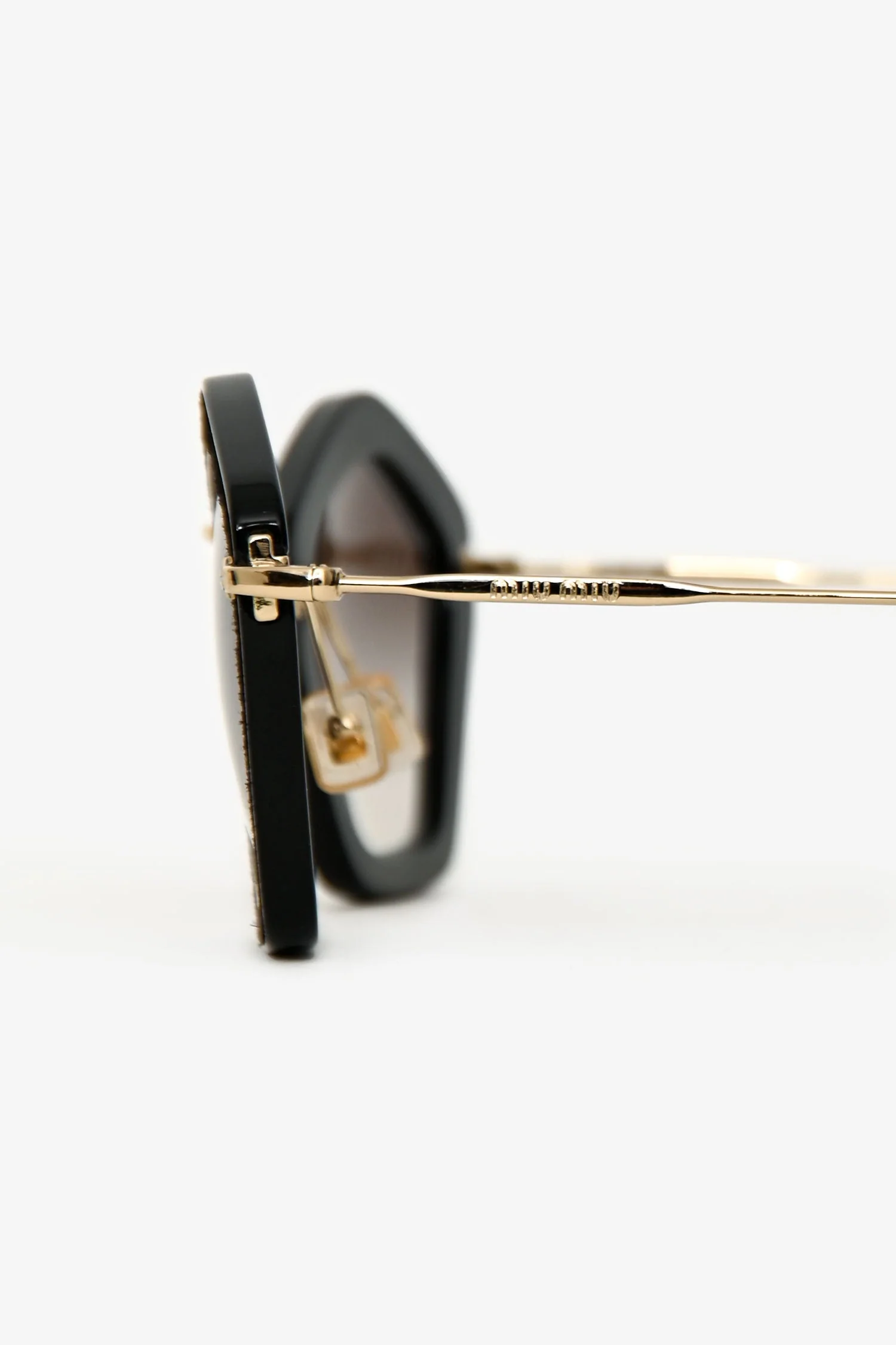 Miu Miu Black Cat Eye Sunglasses - Image 4