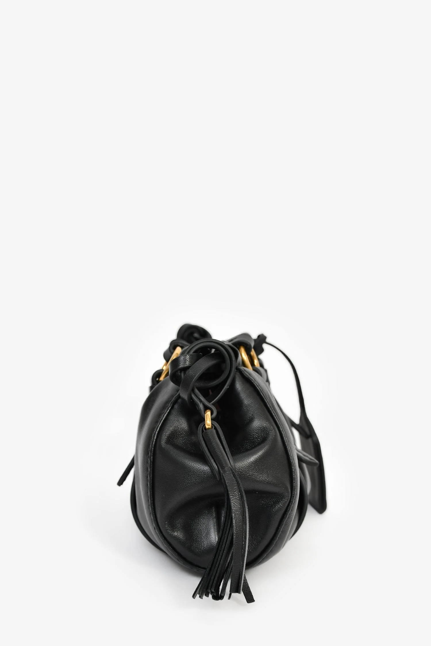 Miu Miu Black Leather Mini Joie Nappa Shoulder Bag - Image 3