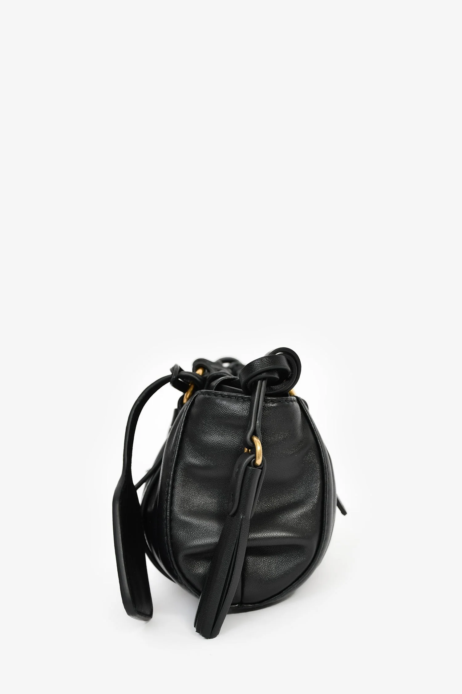 Miu Miu Black Leather Mini Joie Nappa Shoulder Bag - Image 4