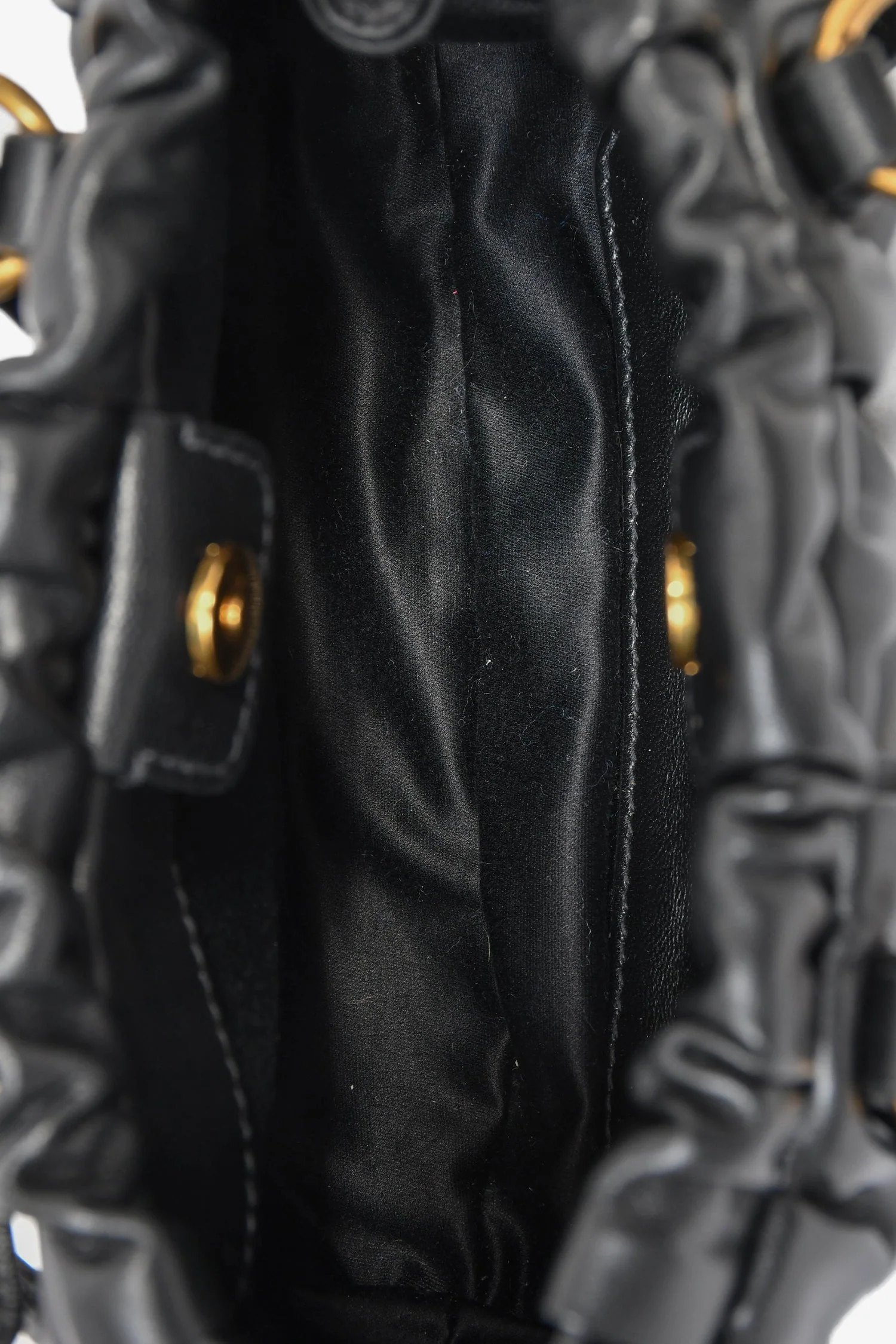 Miu Miu Black Leather Mini Joie Nappa Shoulder Bag - Image 7