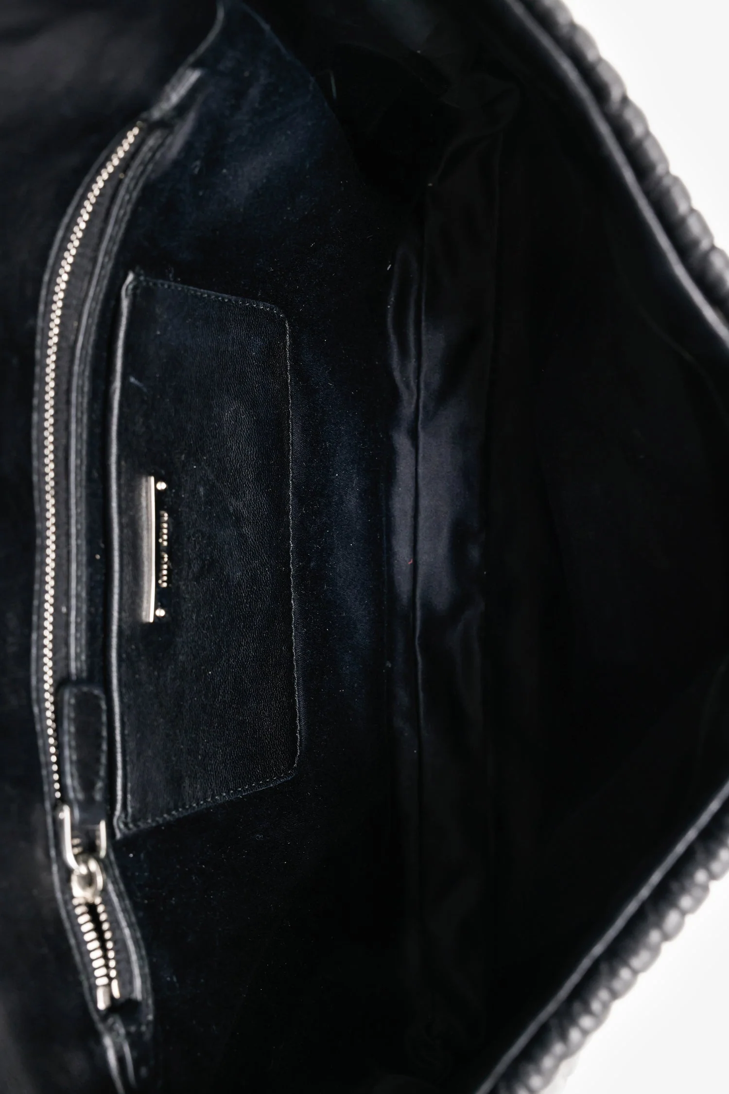 Miu Miu Black Matelasse Nappa Leather Crystal Embellished Shoulder Bag With Strap - Image 6