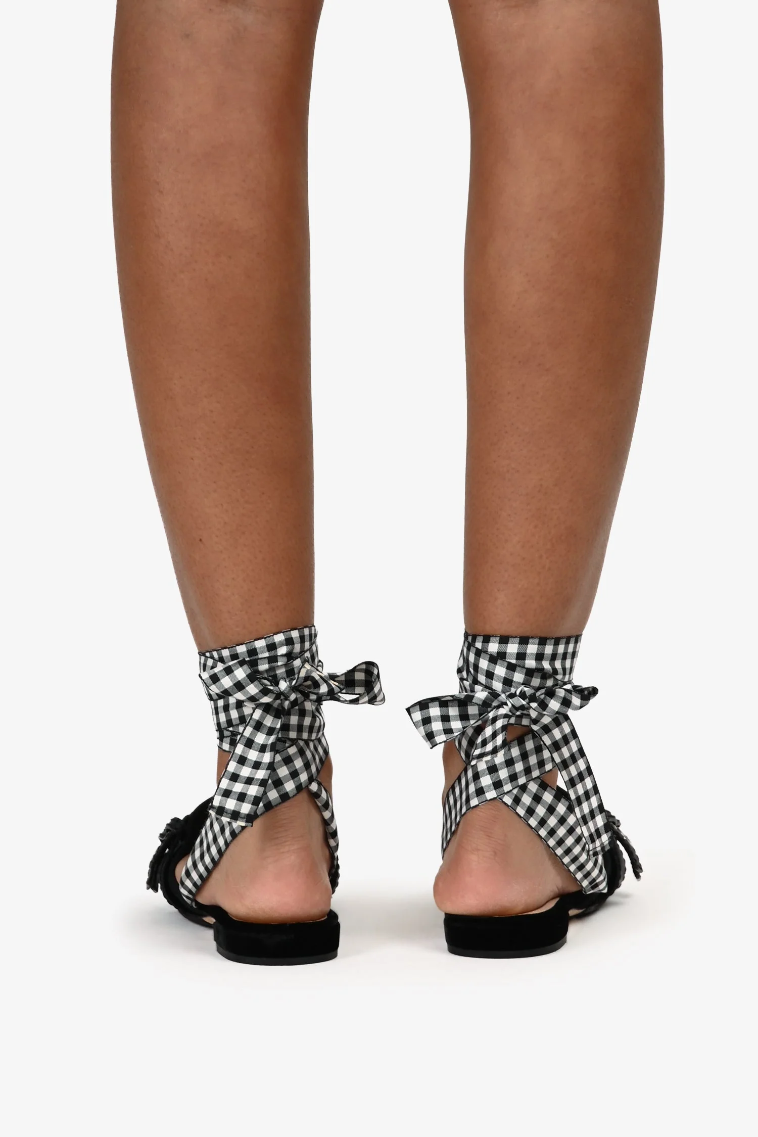 Miu Miu Black Velvet Buckle Detailed Mules Size 37 with Ribbons - Image 3