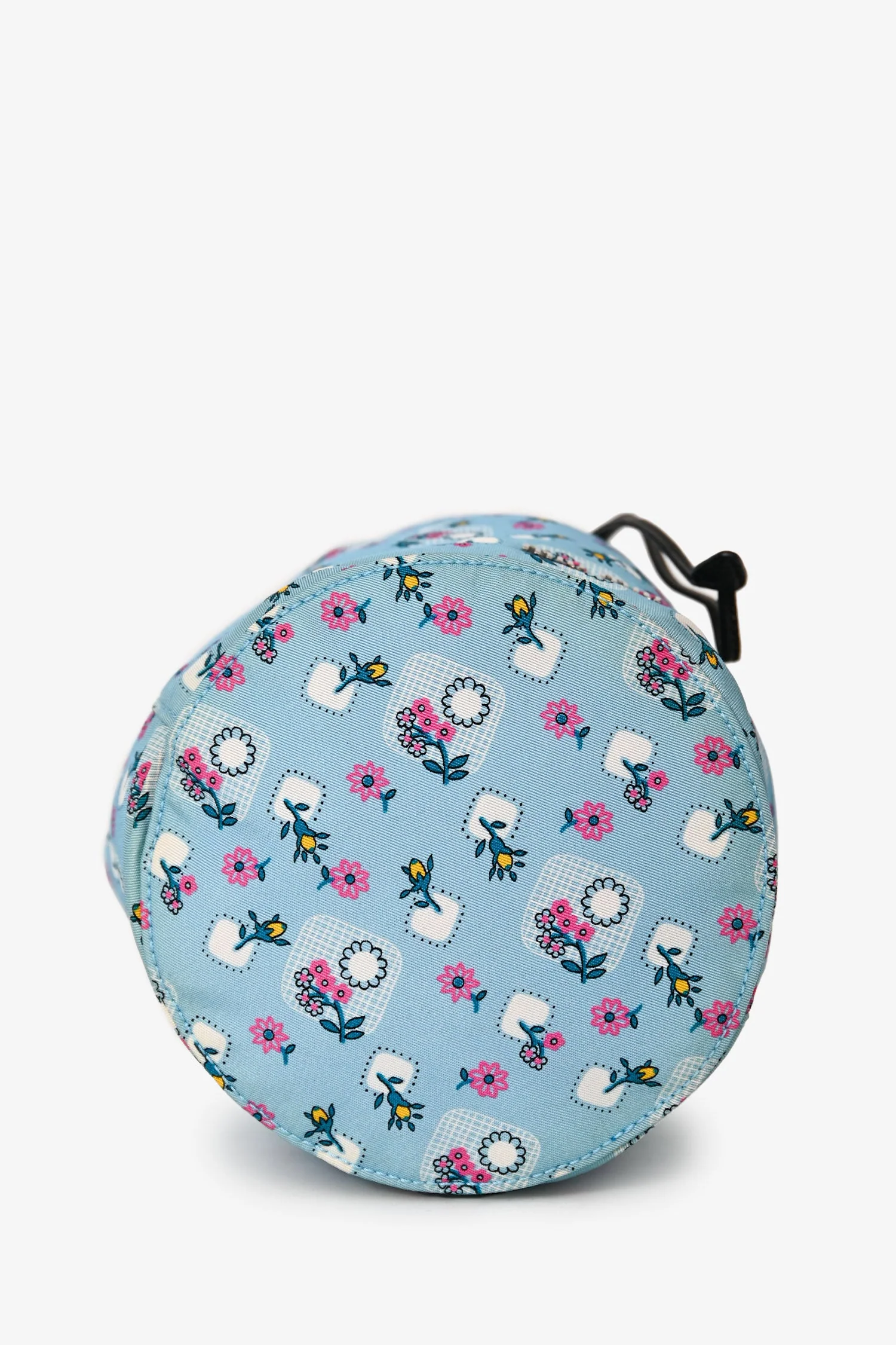 Miu Miu Blue Nylon Floral Print Pouch - Image 5