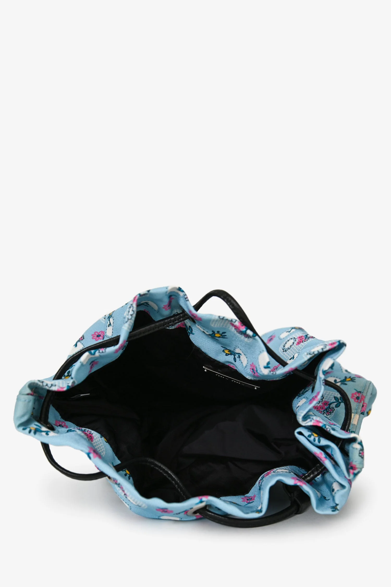 Miu Miu Blue Nylon Floral Print Pouch - Image 6