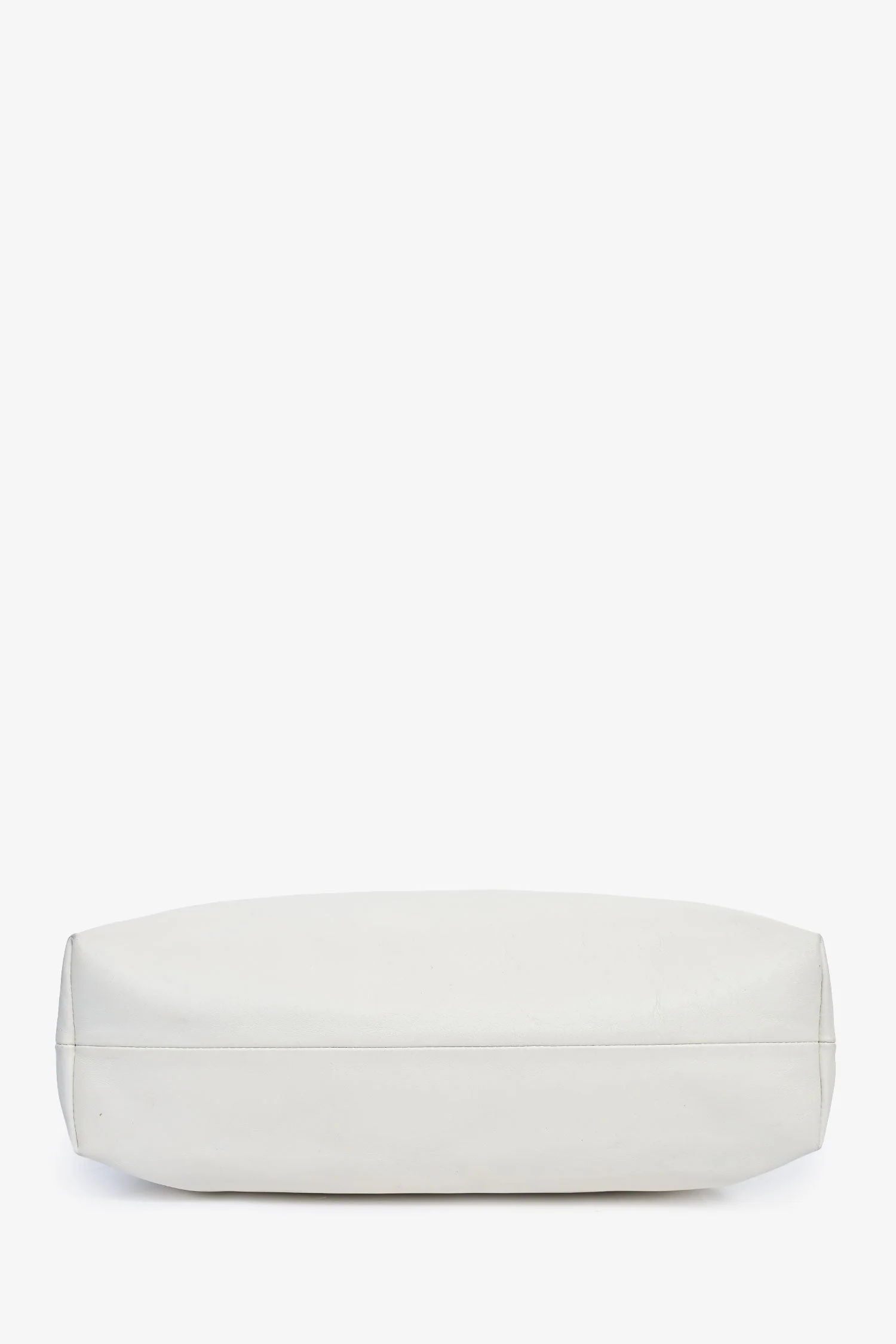 Miu Miu White Leather Logo Hobo Bag - Image 5