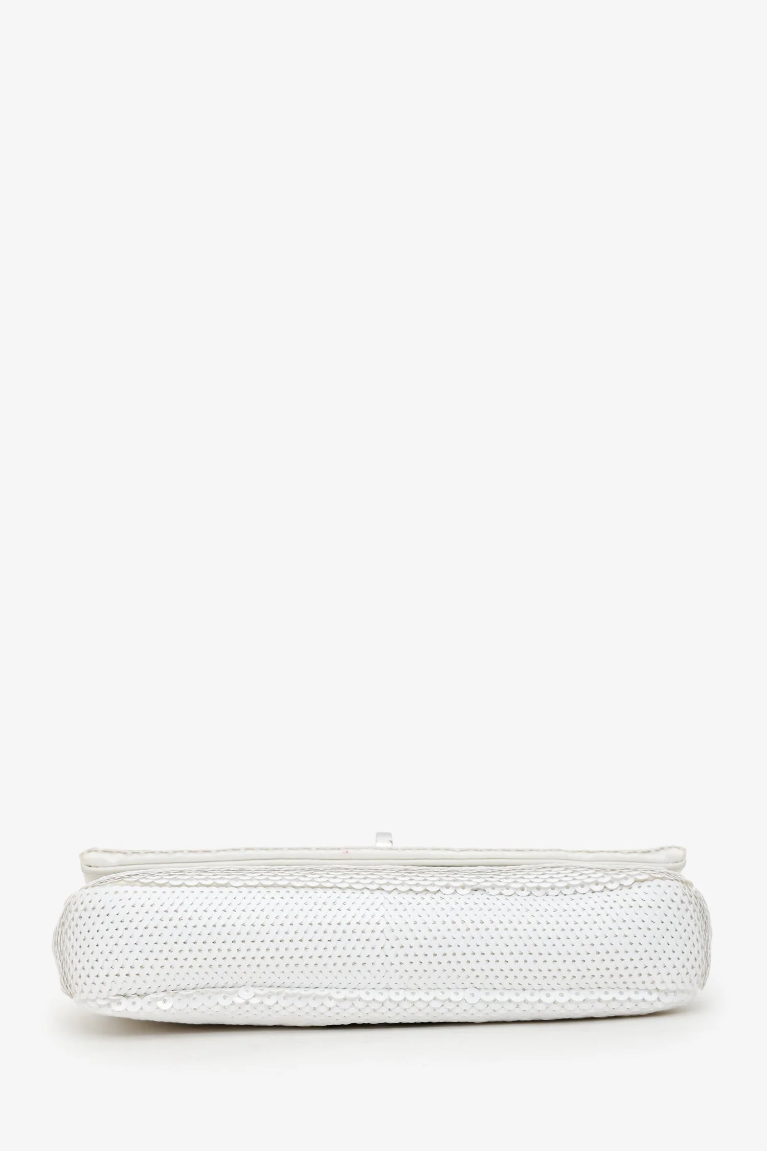 Miu Miu White Sequin Pearl Crystal Embellished Crossbody Bag - Image 5