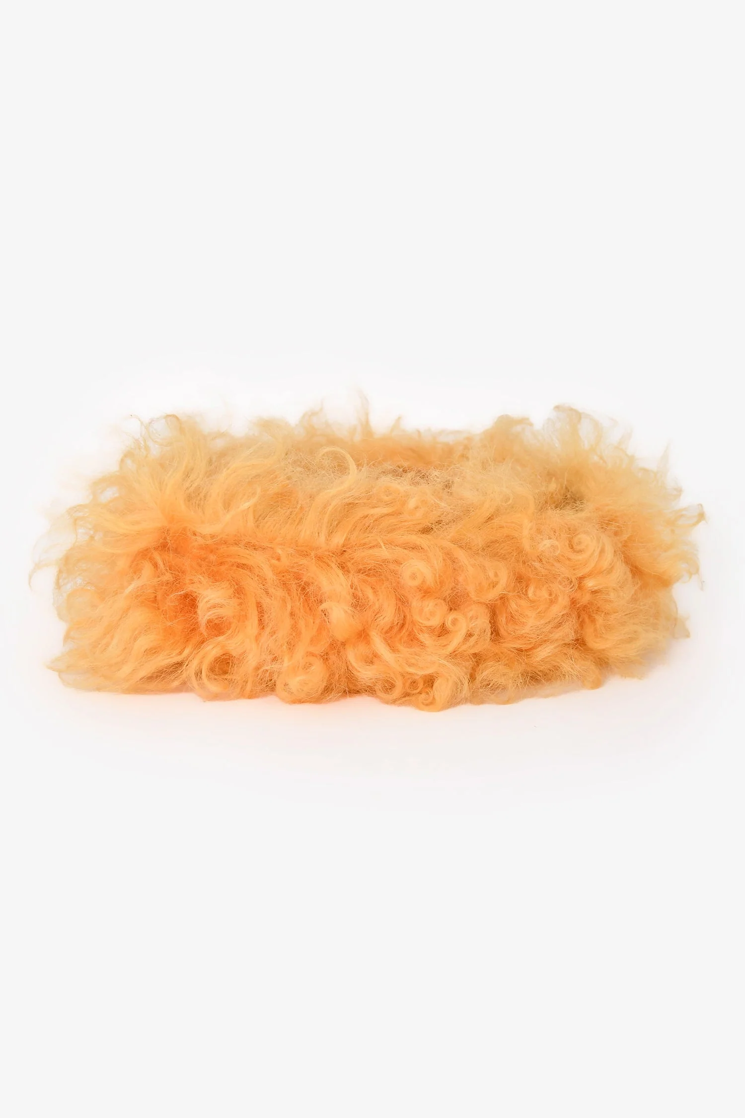 Miu Miu Yellow Faux Fur Bag Strap - Image 3