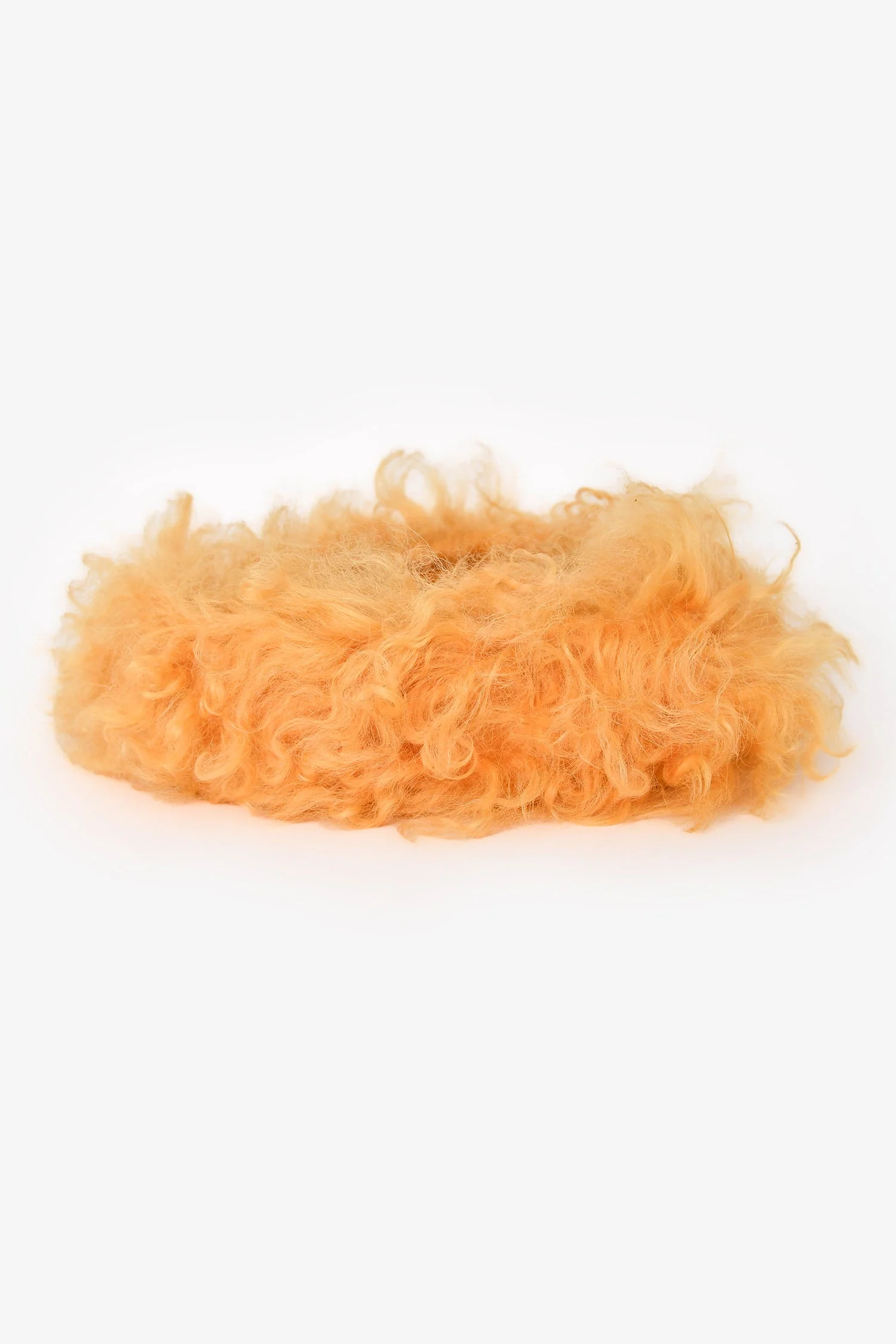 Miu Miu Yellow Faux Fur Bag Strap - Image 4