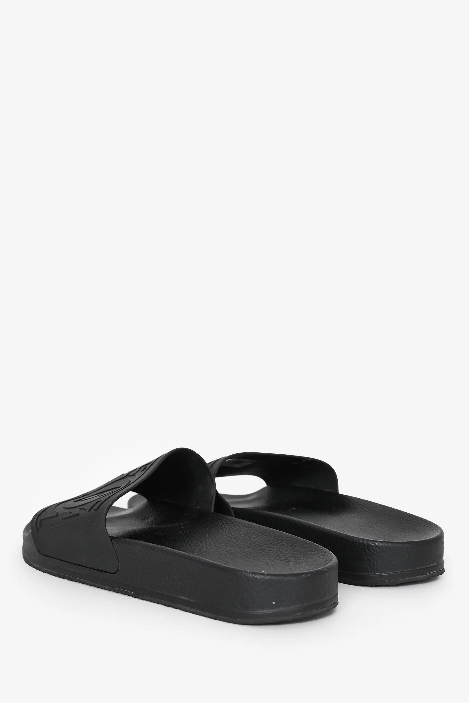 MM6 Maison Margiela Black Rubber Slides Size 41 - Image 5