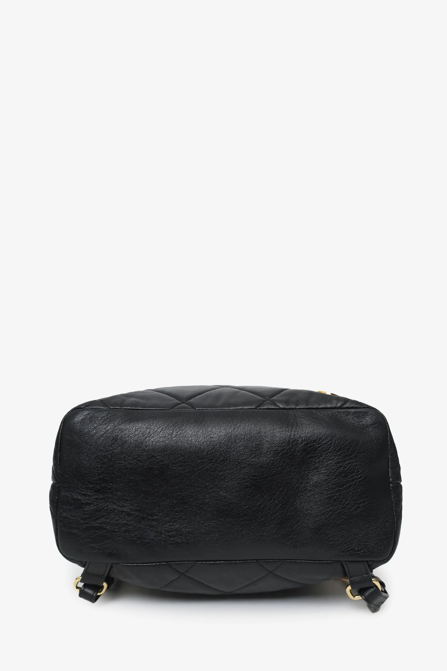 Moncler Black Leather Quilted Backpack - Image 6