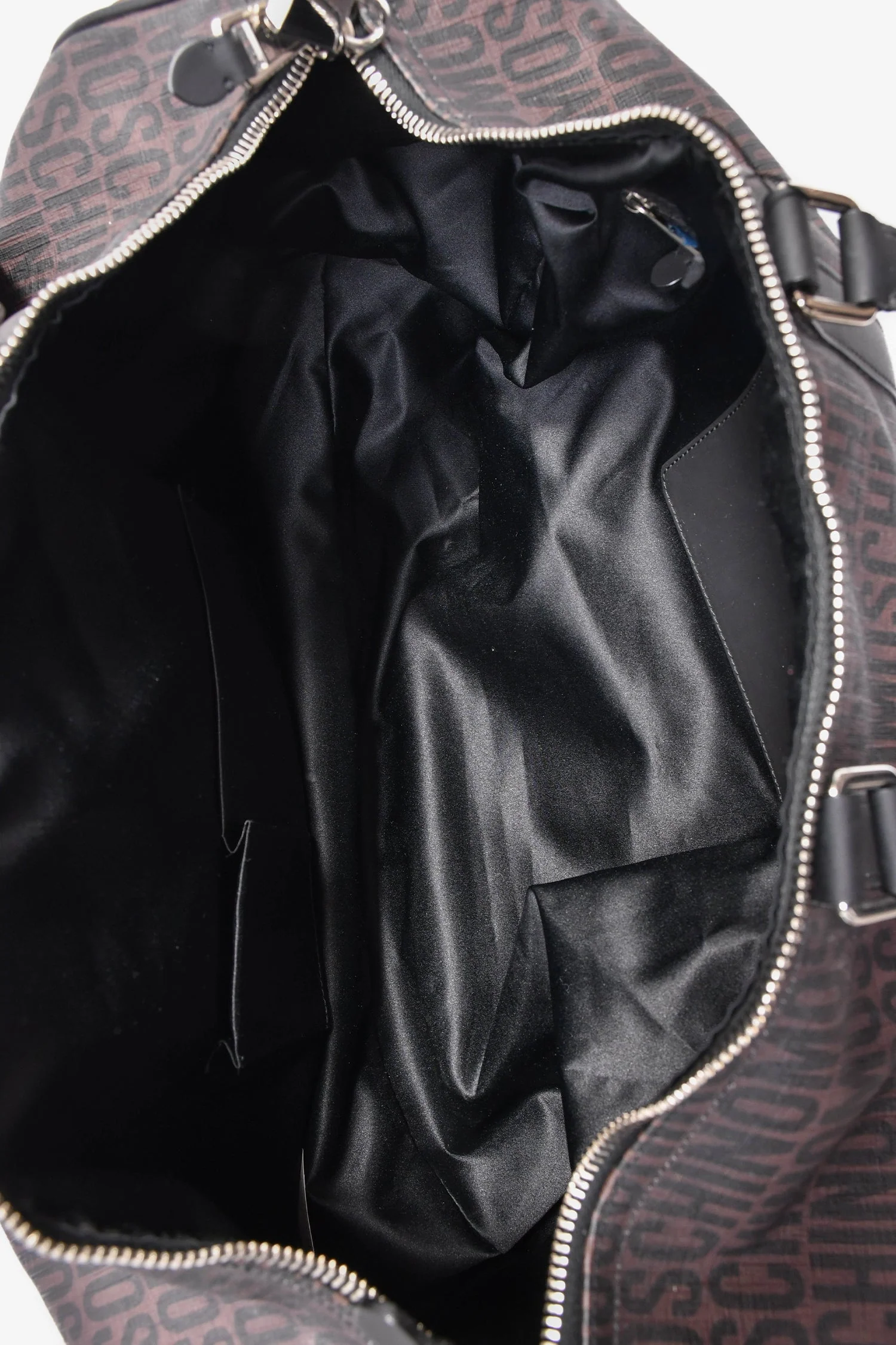 Moschino Brown Canvas Logo Duffle Bag (As Is) - Image 6