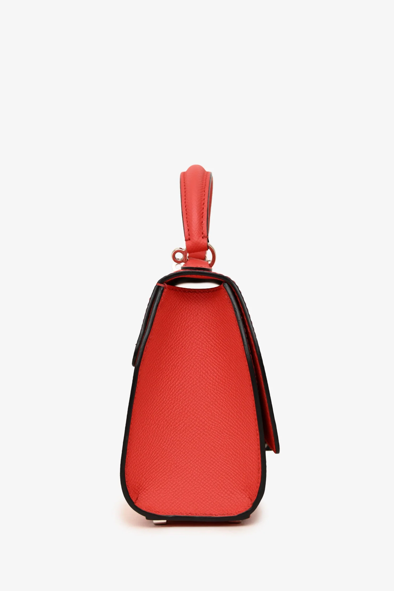 Moynat Red Leather Nano 'Réjane' Top Handle Crossbody - Image 3