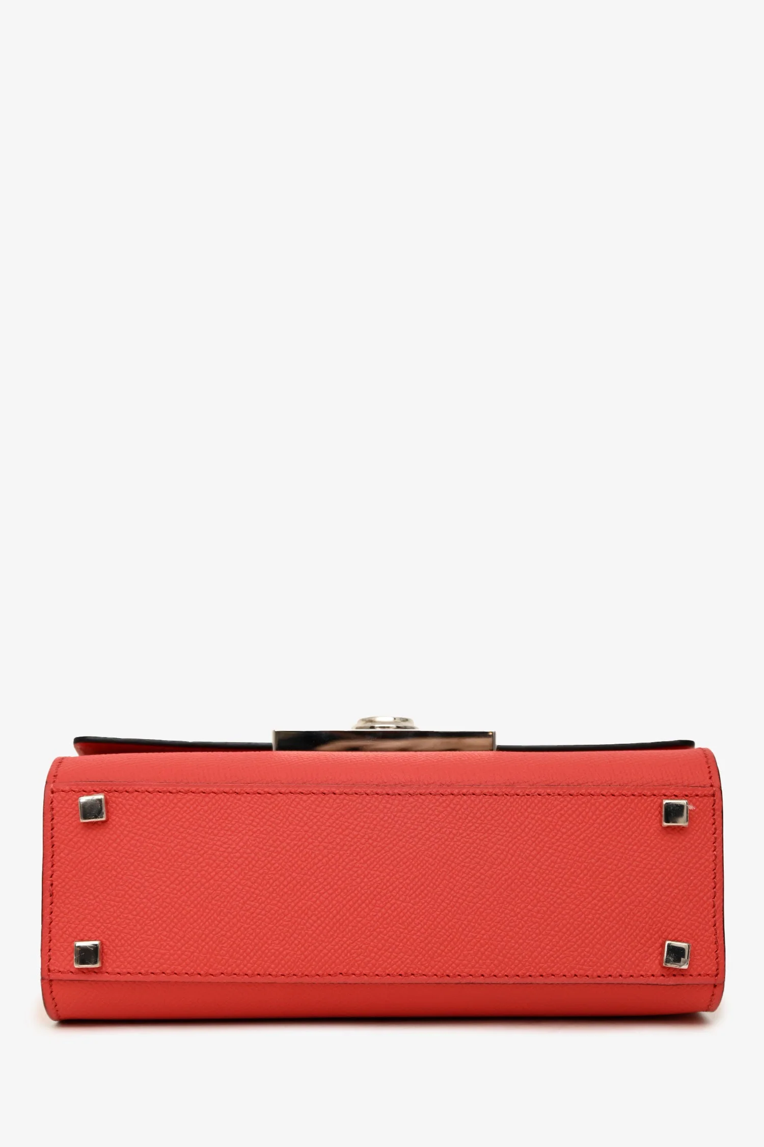 Moynat Red Leather Nano 'Réjane' Top Handle Crossbody - Image 5