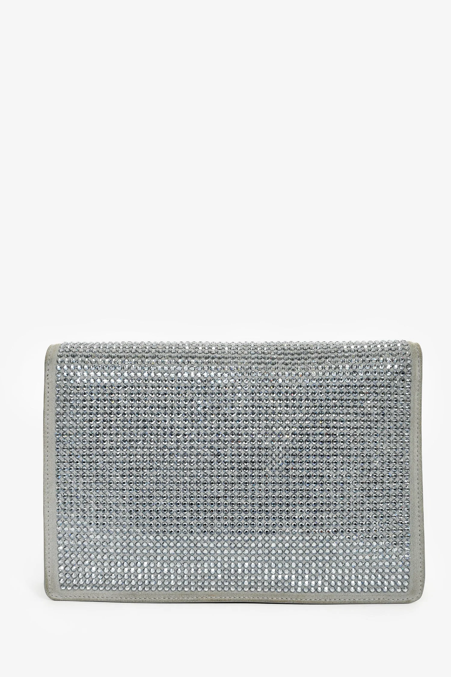 Off-White By Virgil Abloh Rhinestone Embellished Clutch with Strap - Image 2