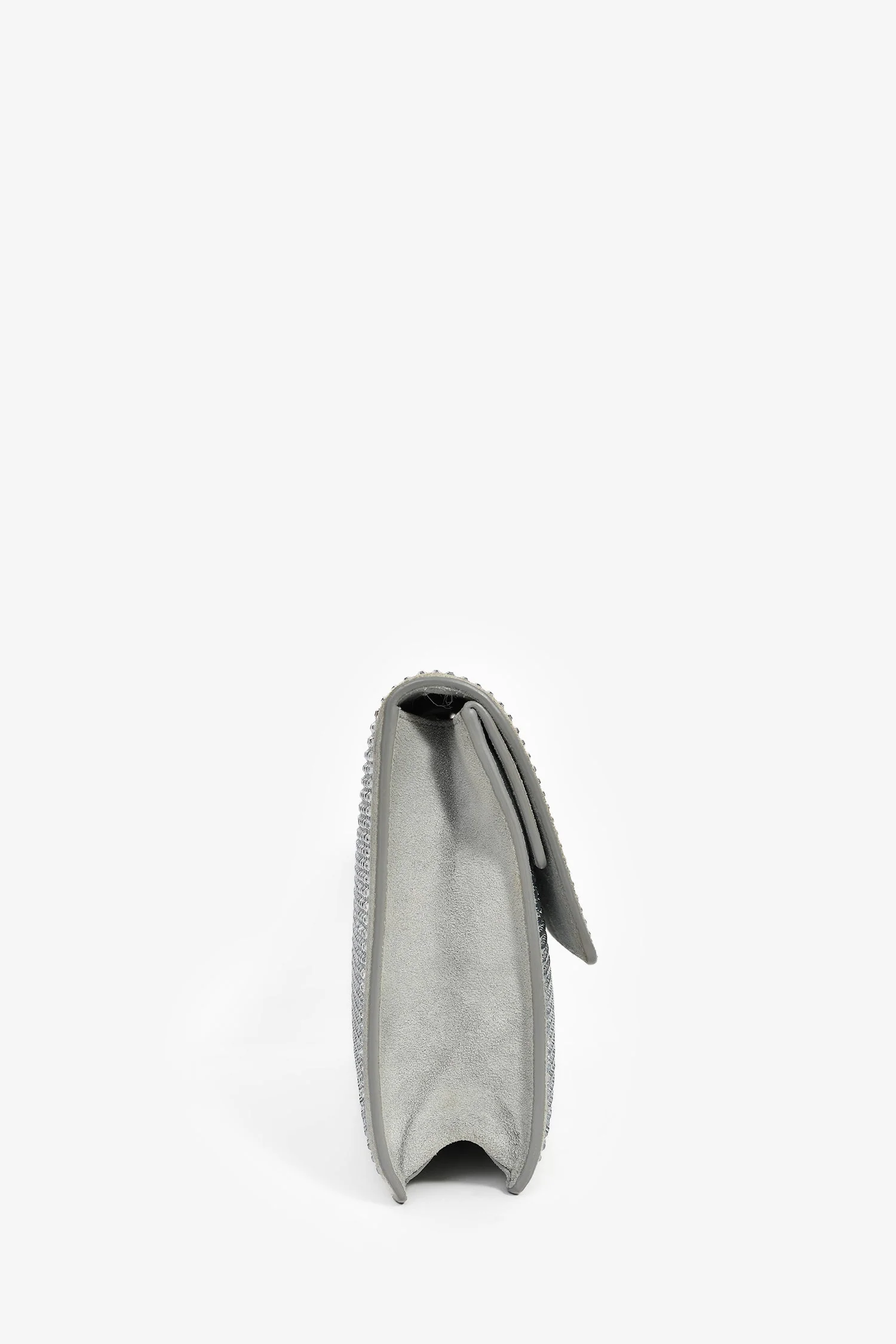 Off-White By Virgil Abloh Rhinestone Embellished Clutch with Strap - Image 3