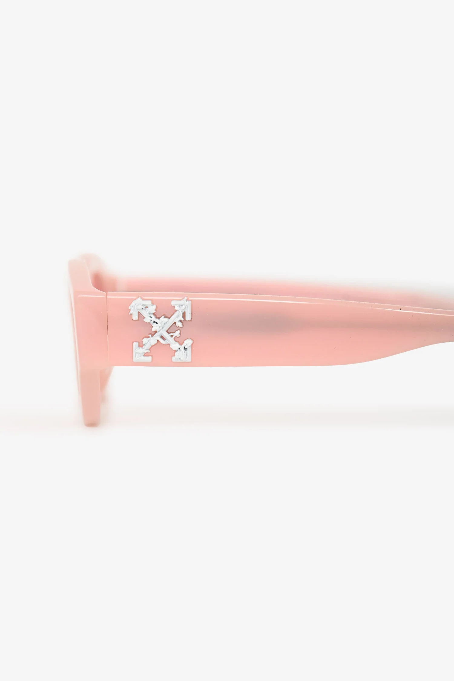 Off-White Pink Tinted Oval Sunglasses - Image 4