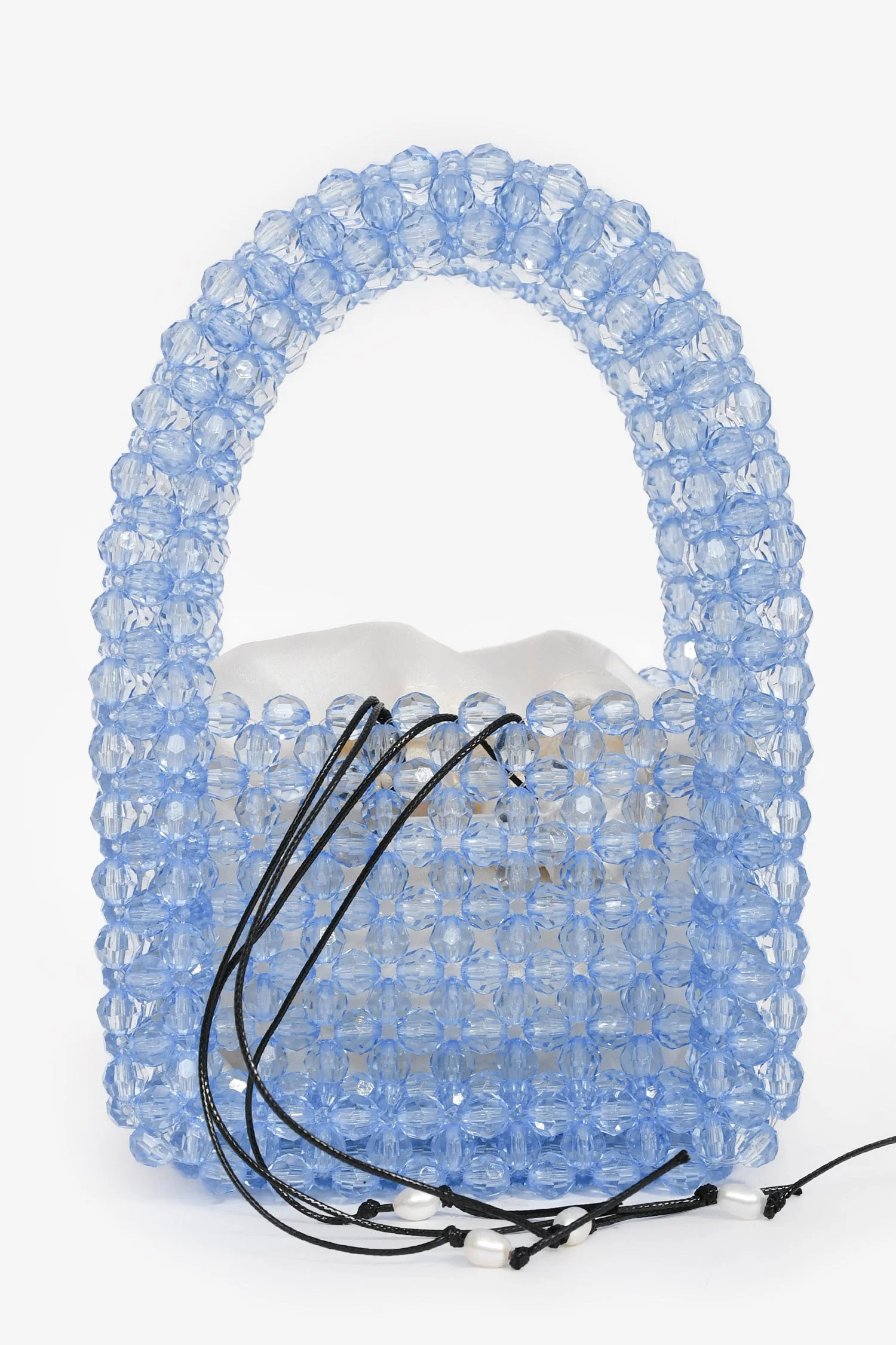Passage du Vant Blue Beaded Mini Top Handle - Image 2