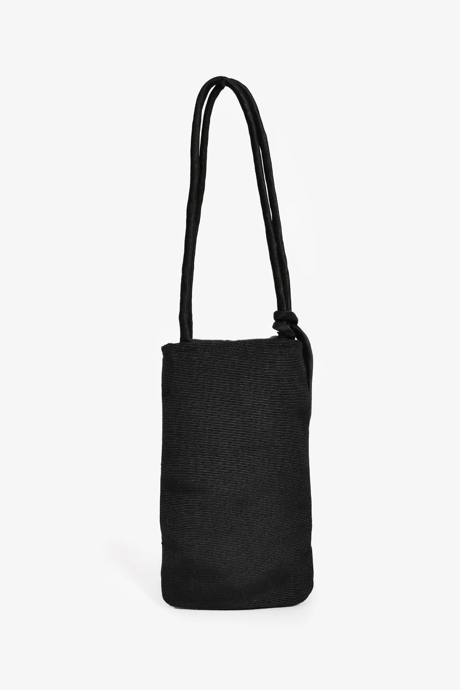 Passage du Vent Black Fabric Mini Phone Pouch - Image 2