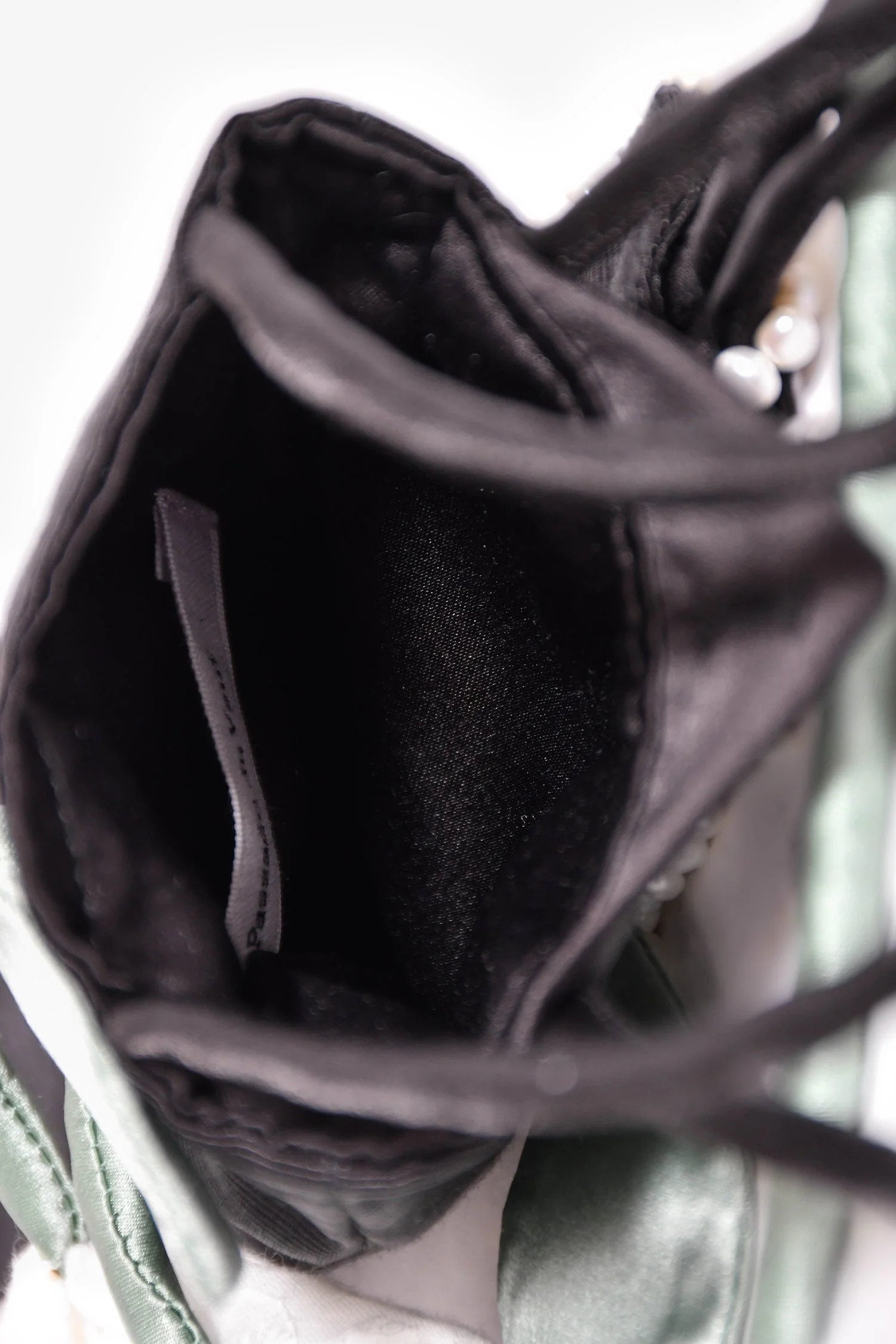 Passage du Vent Black Fabric Mini Phone Pouch - Image 7