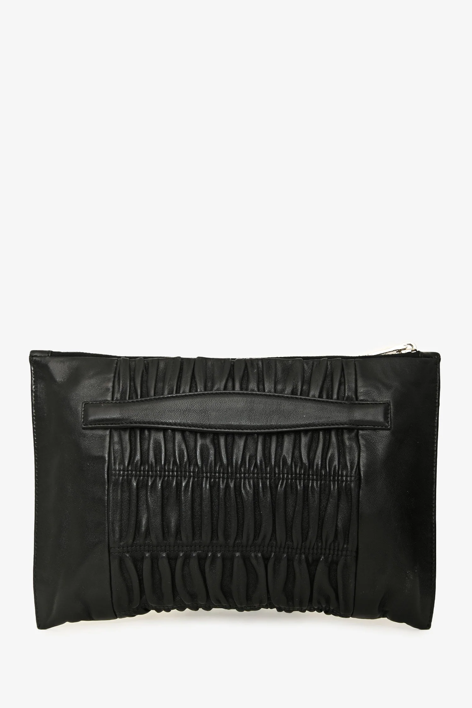 Prada 2016 Black Nappa Gaufre Leather Pouch - Image 2