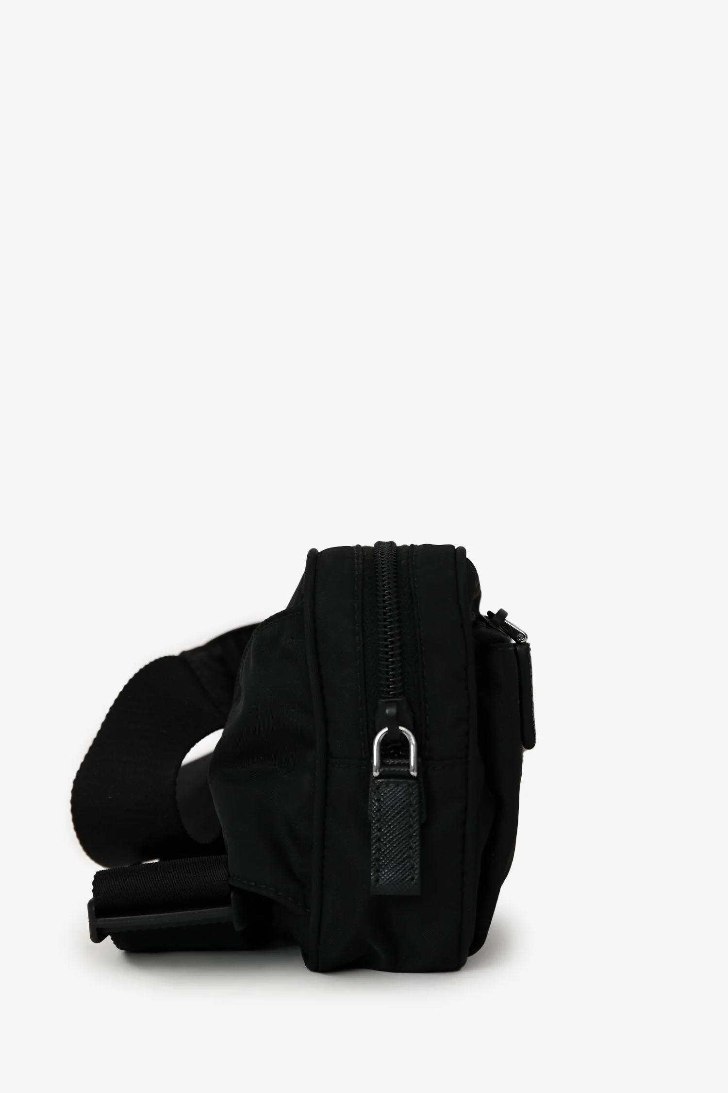 Prada 2021 Black Re-Nylon Belt Bag - Image 3