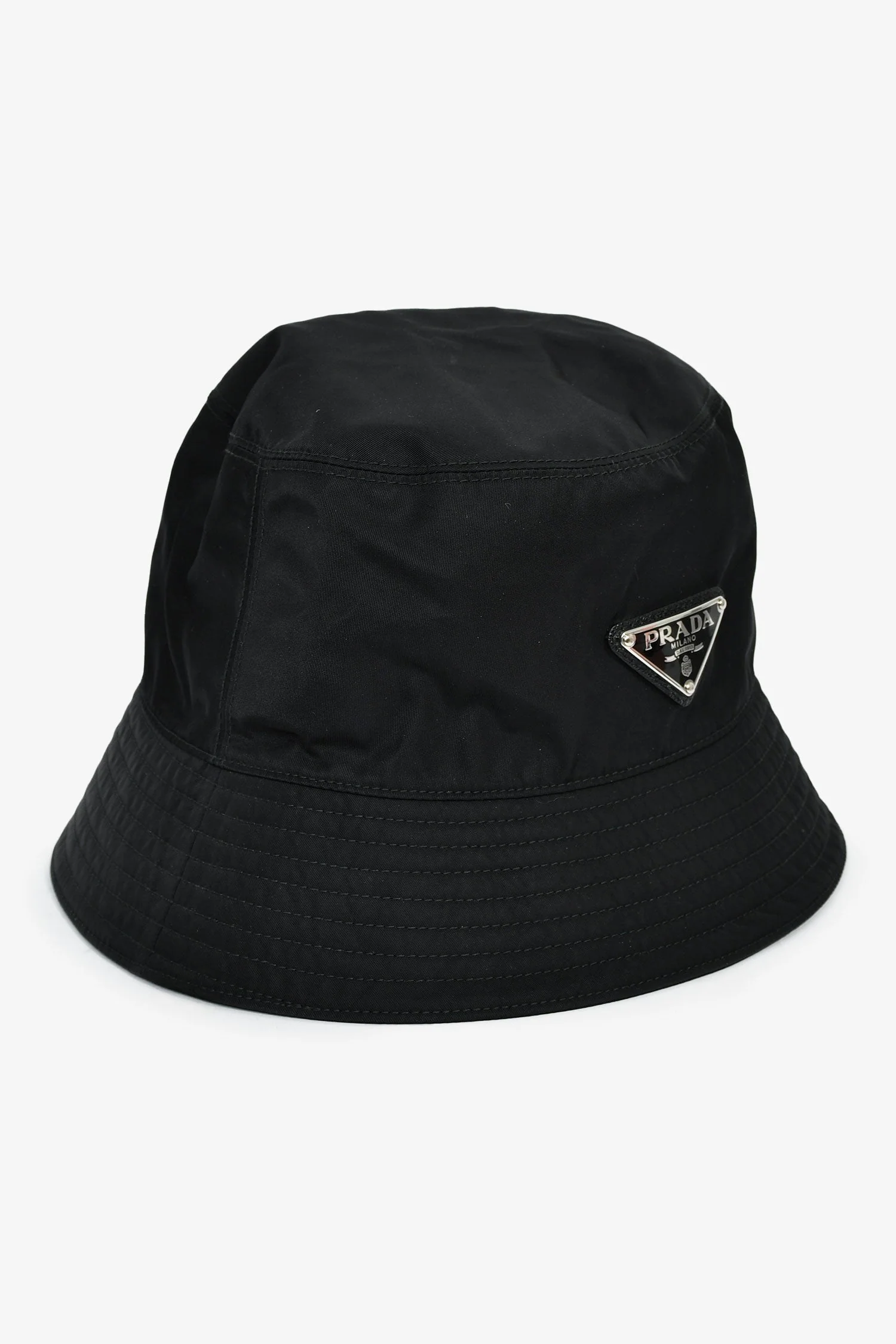 Prada 2021 Black Re-Nylon Bucket Hat Size S - Image 2