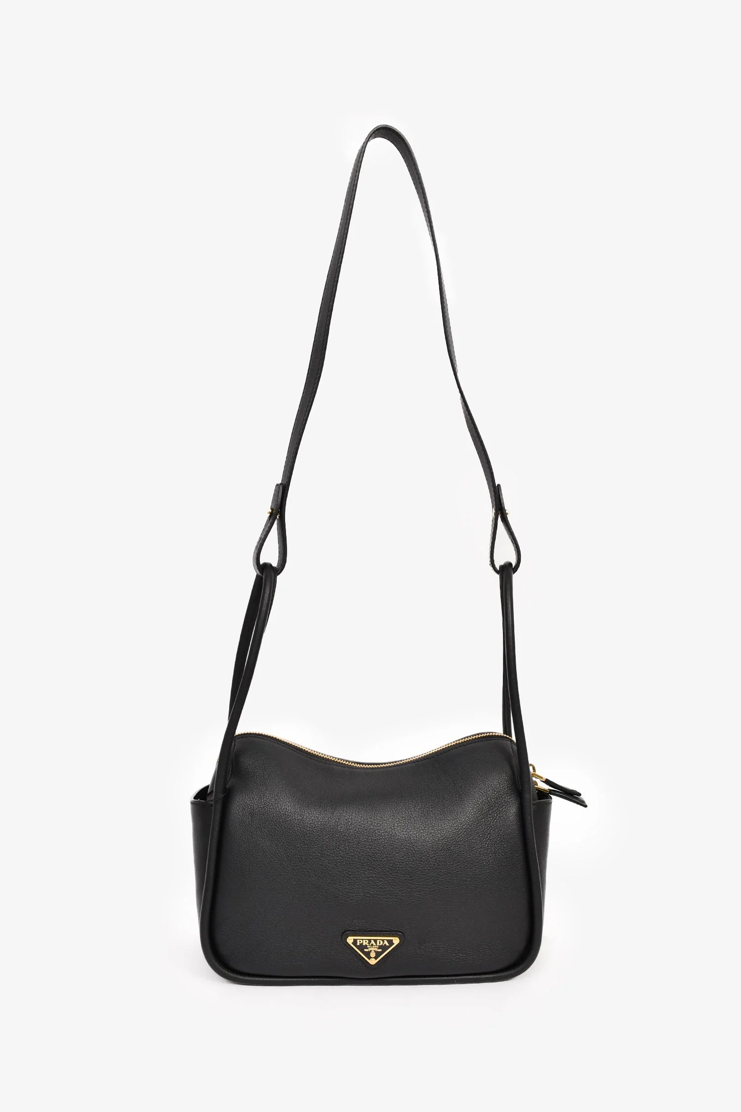Prada 2024 Black Leather Darling Handbag - Image 7