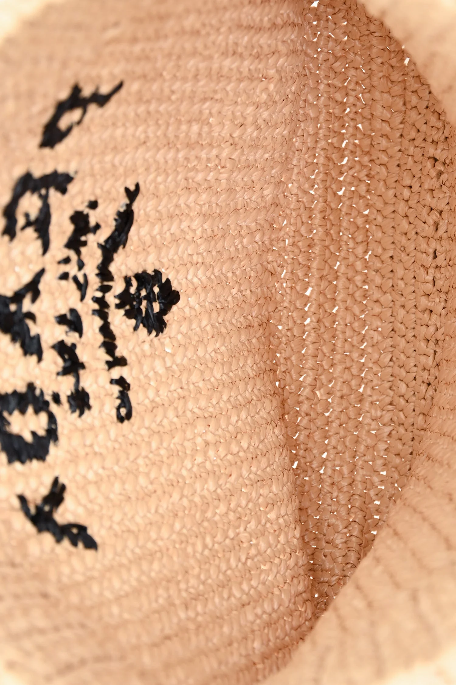 Prada Beige Raffia Logo-Embroidered Crochet Small Tote Bag - Image 6