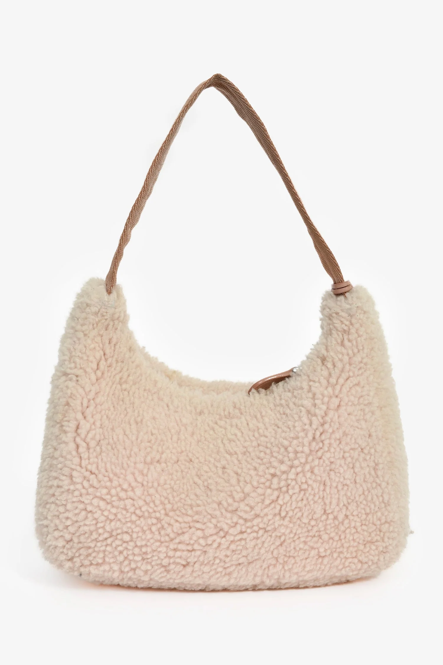 Prada Beige Re-Nylon Re-Edition 2005 Crossbody Bag with Chain & Pouch - Image 2