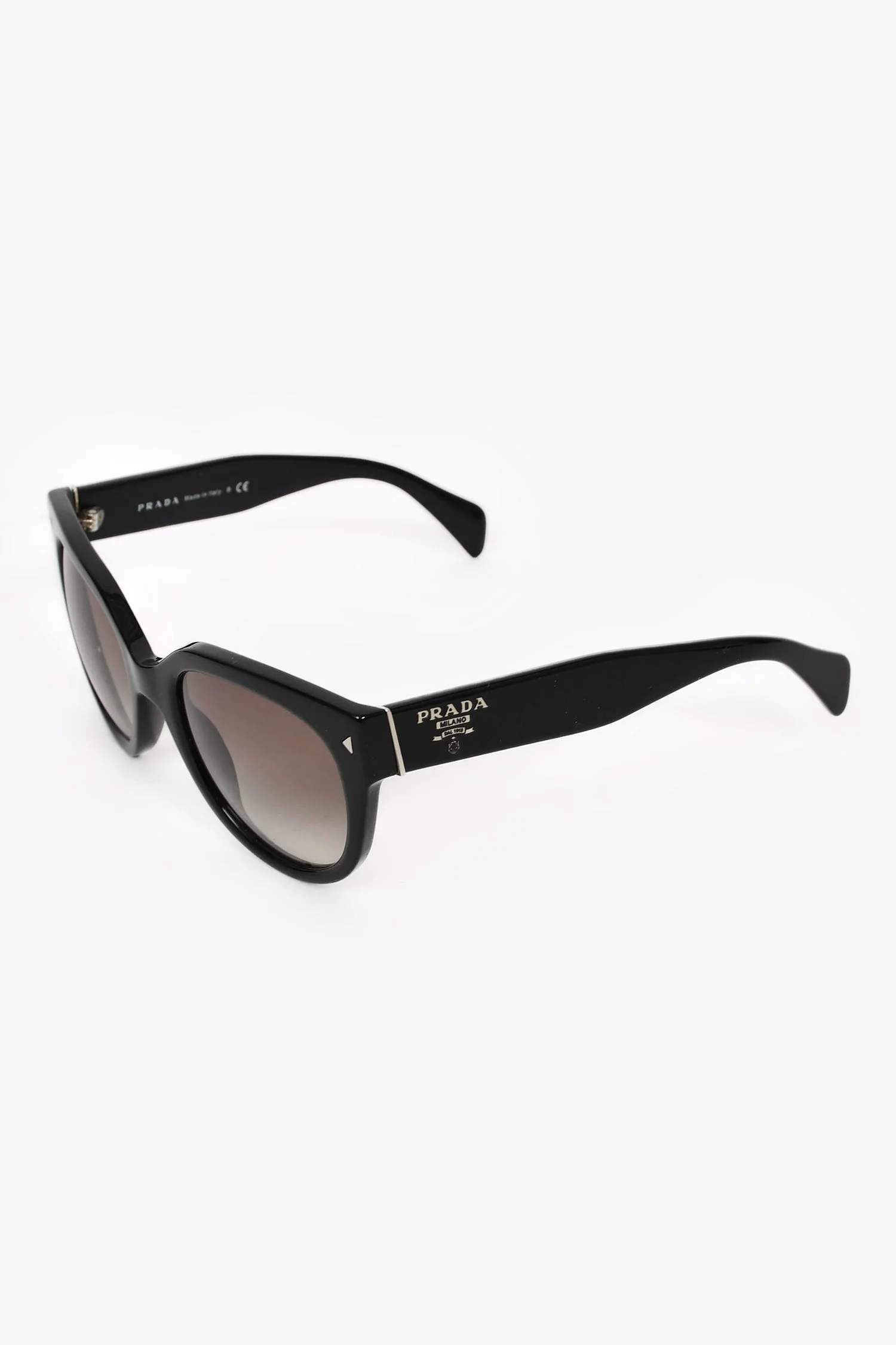 Prada Black Acrylic Oversized Sunglasses - Image 2