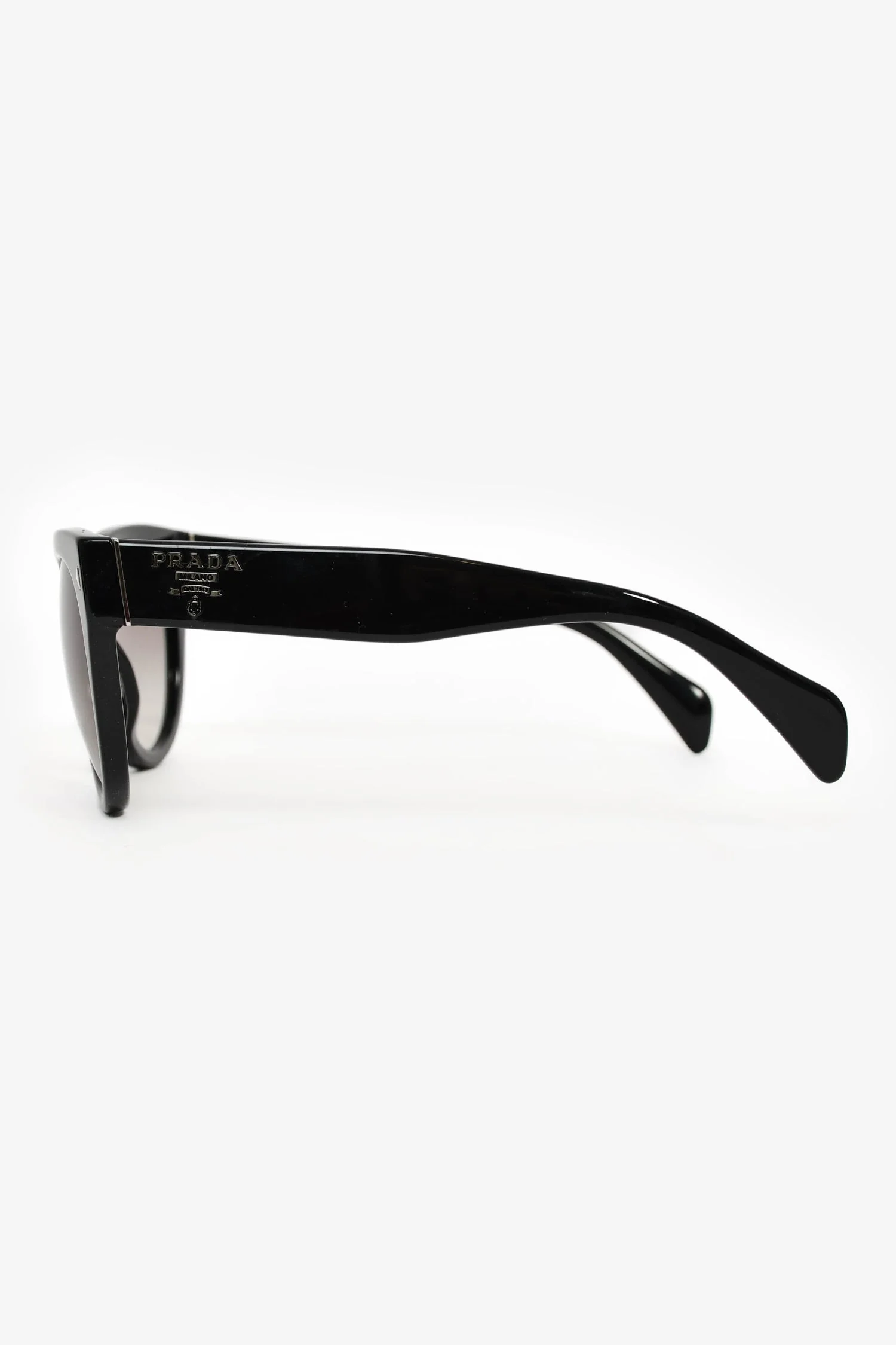 Prada Black Acrylic Oversized Sunglasses - Image 3