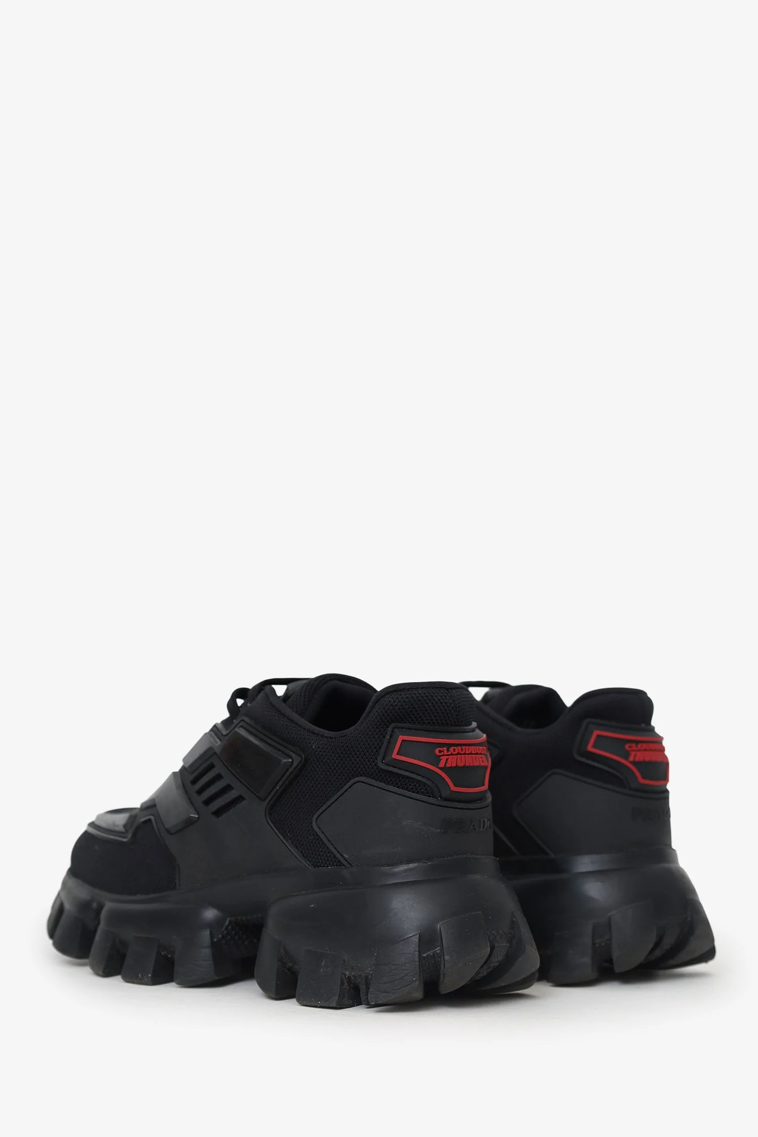 Prada Black Cloudburst Thunder Sneaker Size 37 - Image 4