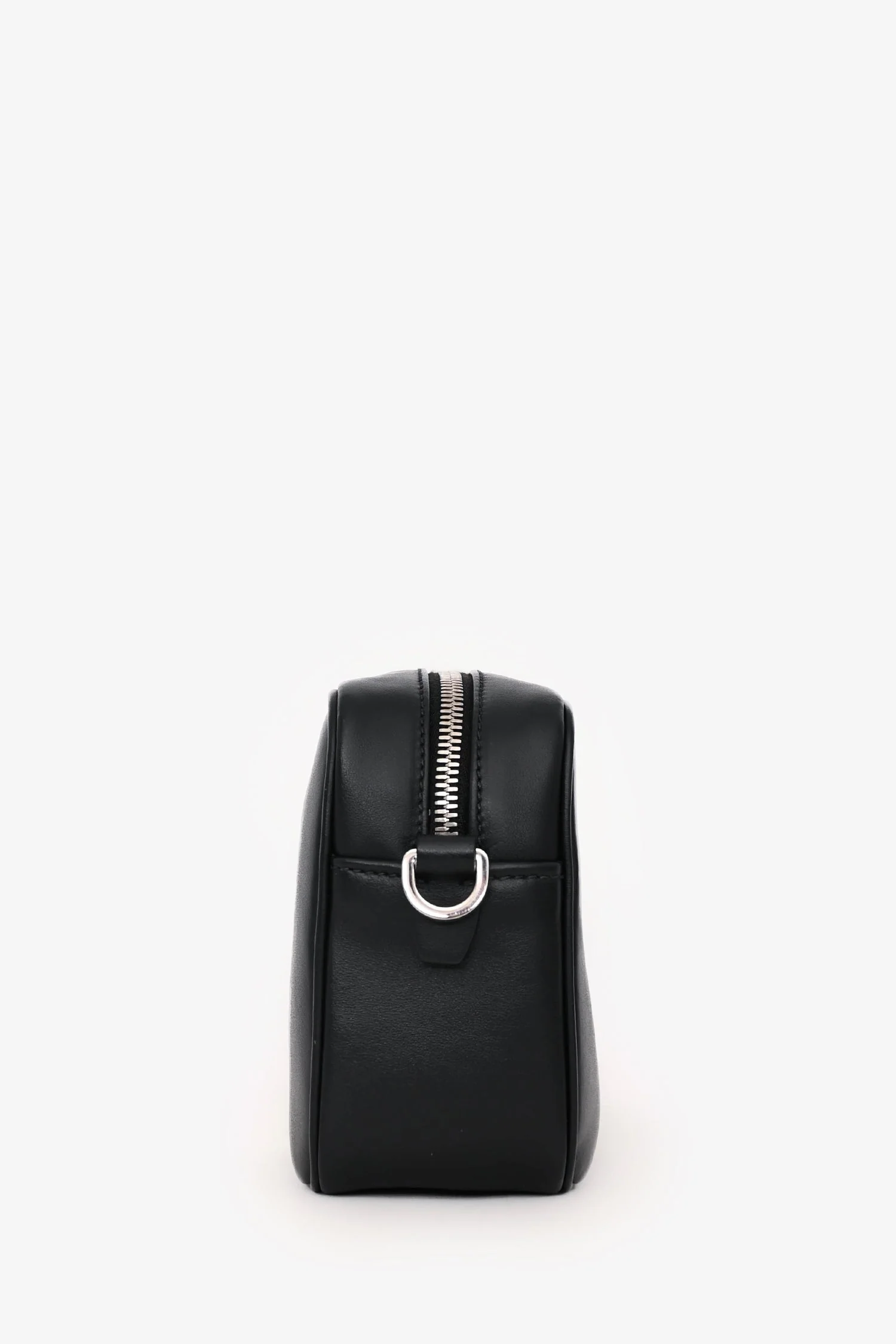 Prada Black Leather Banana Printed Camera Crossbody Bag - Image 4