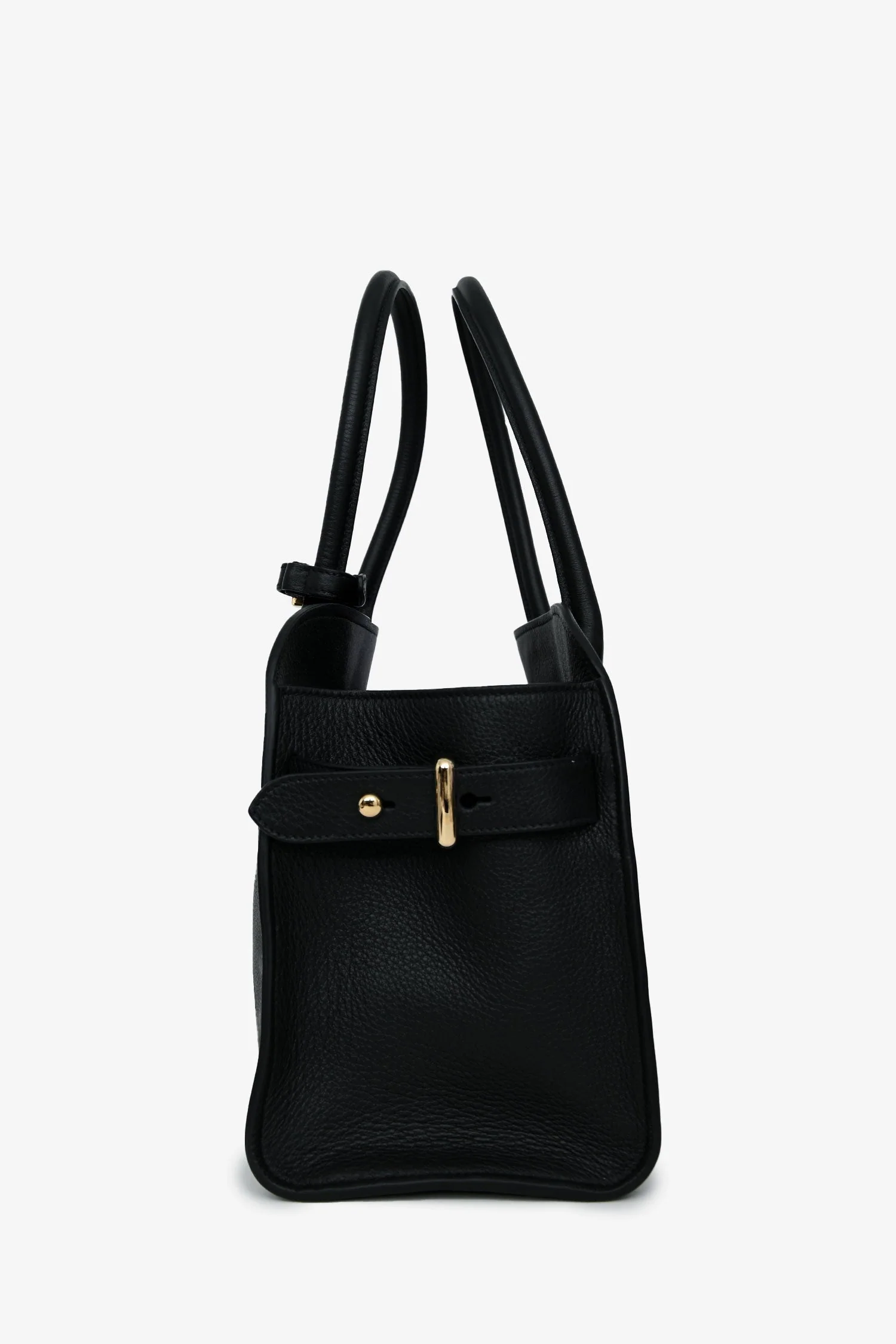 Prada Black Leather Medium Tote Bag - Image 3