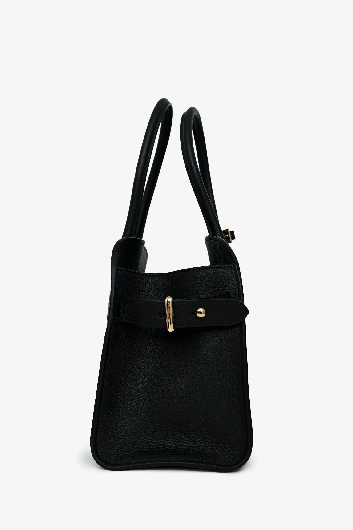 Prada Black Leather Medium Tote Bag - Image 4